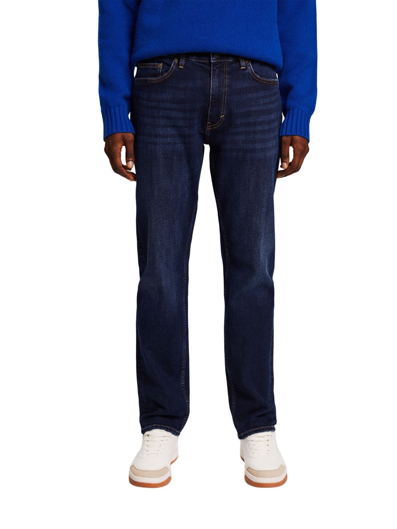 geradem mit Jeans Bein, Baumwollstretch Esprit Straight-Jeans