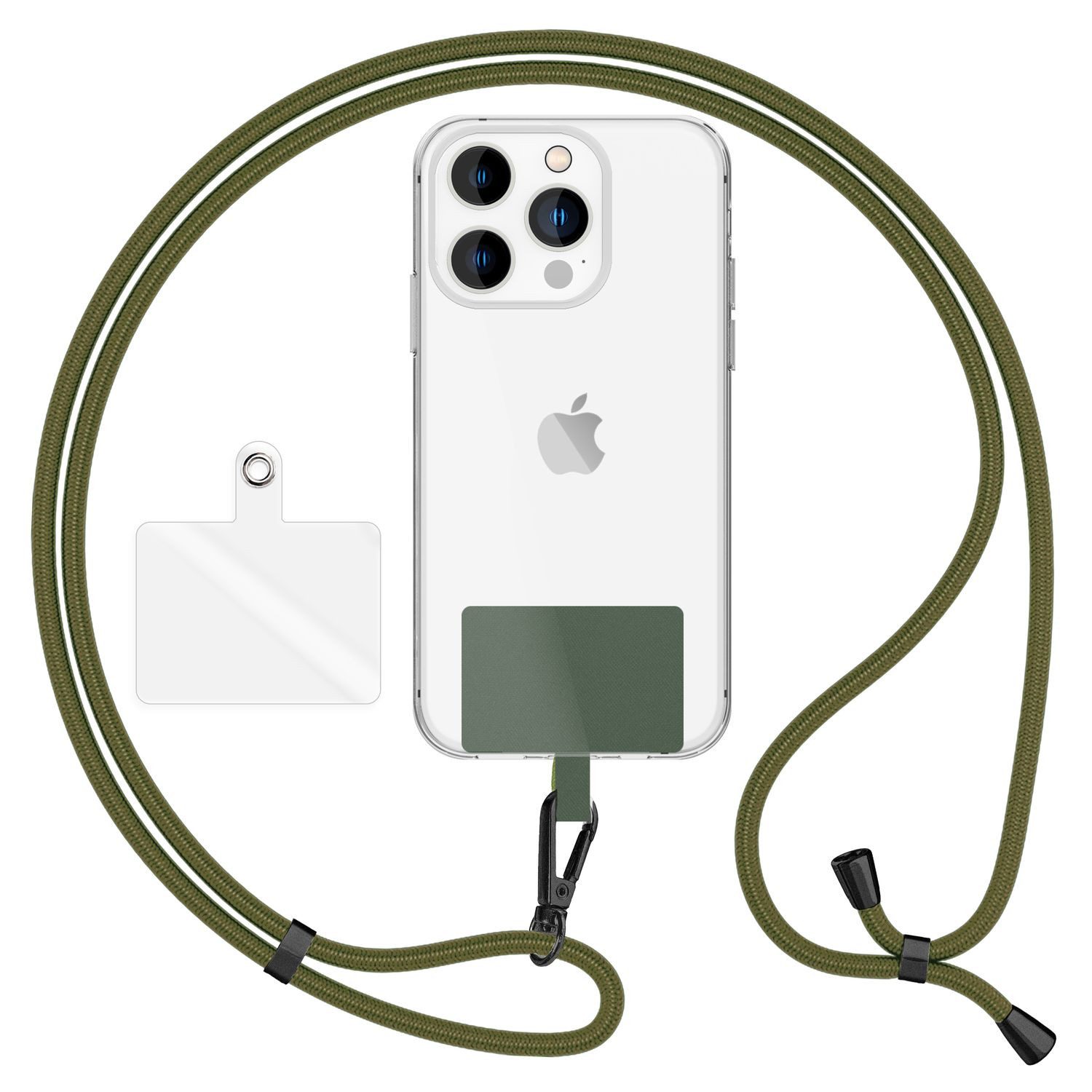 Nalia Handykette Universal Smartphone, Fashion Lanyard 160cm Verstellbar / Band für Handyhülle zum Umhängen