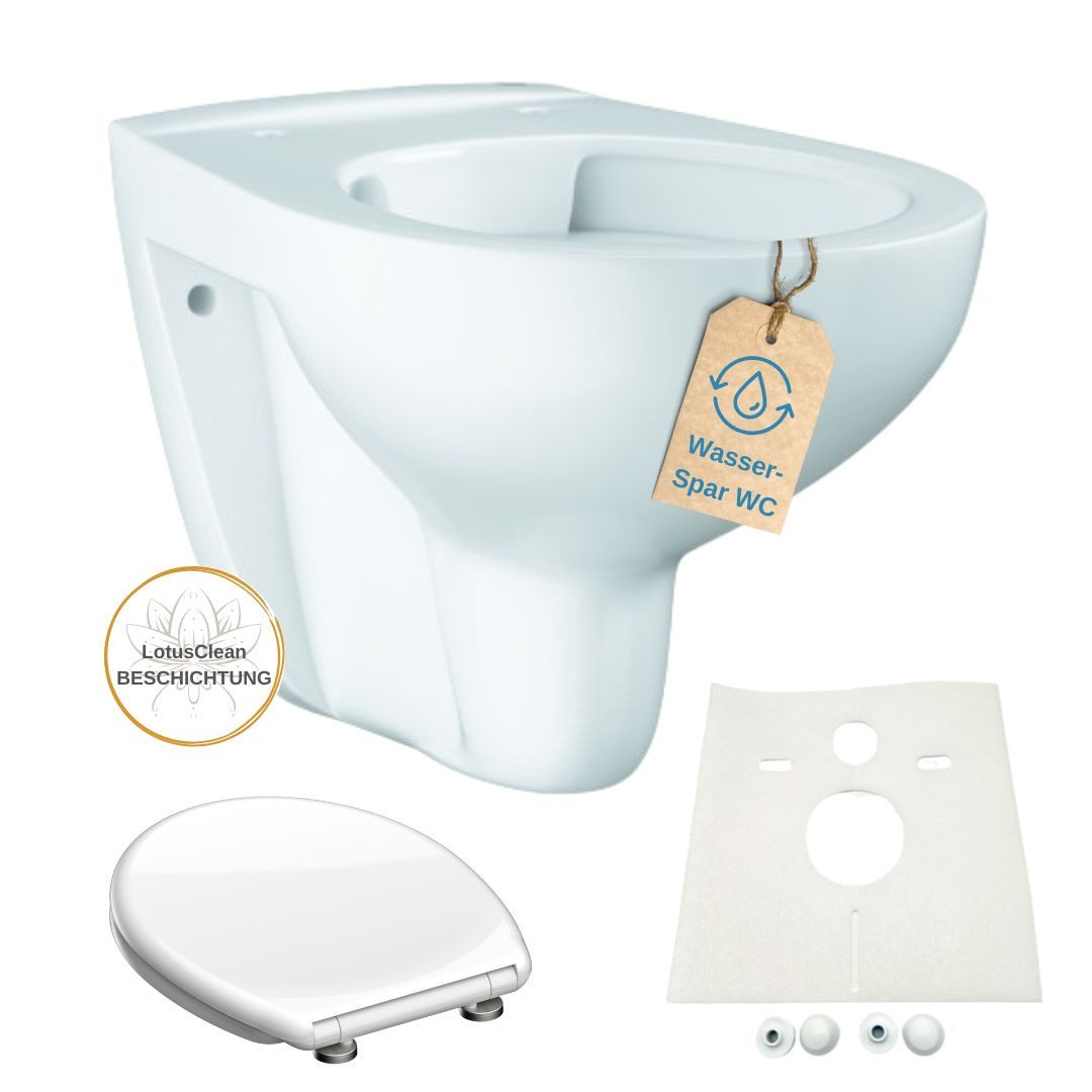 Tiefspül-WC Grohe hänge WC Toilette spülrandlos WC Sitz