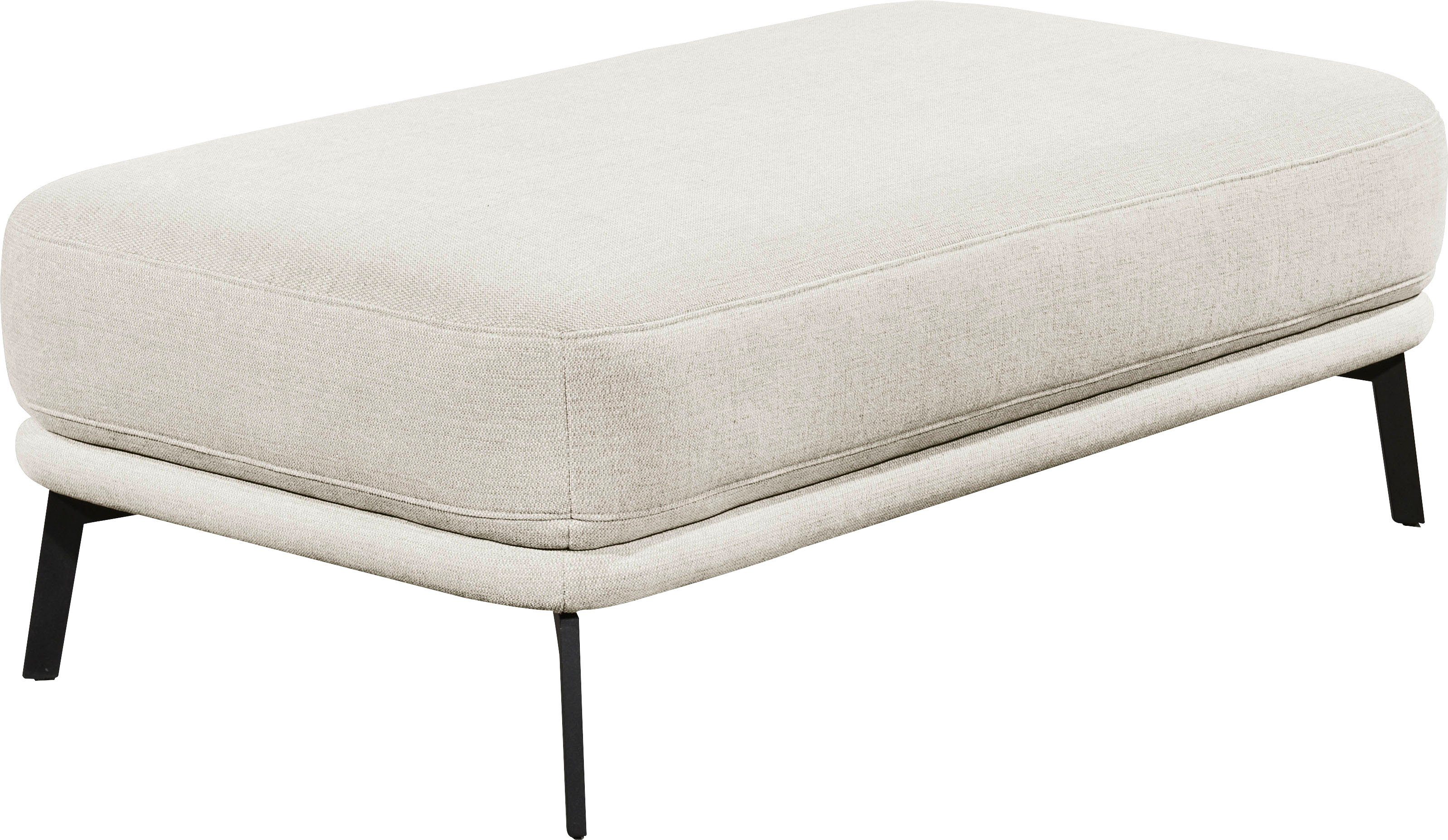 SCHÖNER WOHNEN-Kollektion Hockerbank Pearl - 5 Jahre Hersteller-Garantie, auch in Bouclé, Passend zur Serie Pearl, Füße Metall, B/T/H: 125/70/45 cm