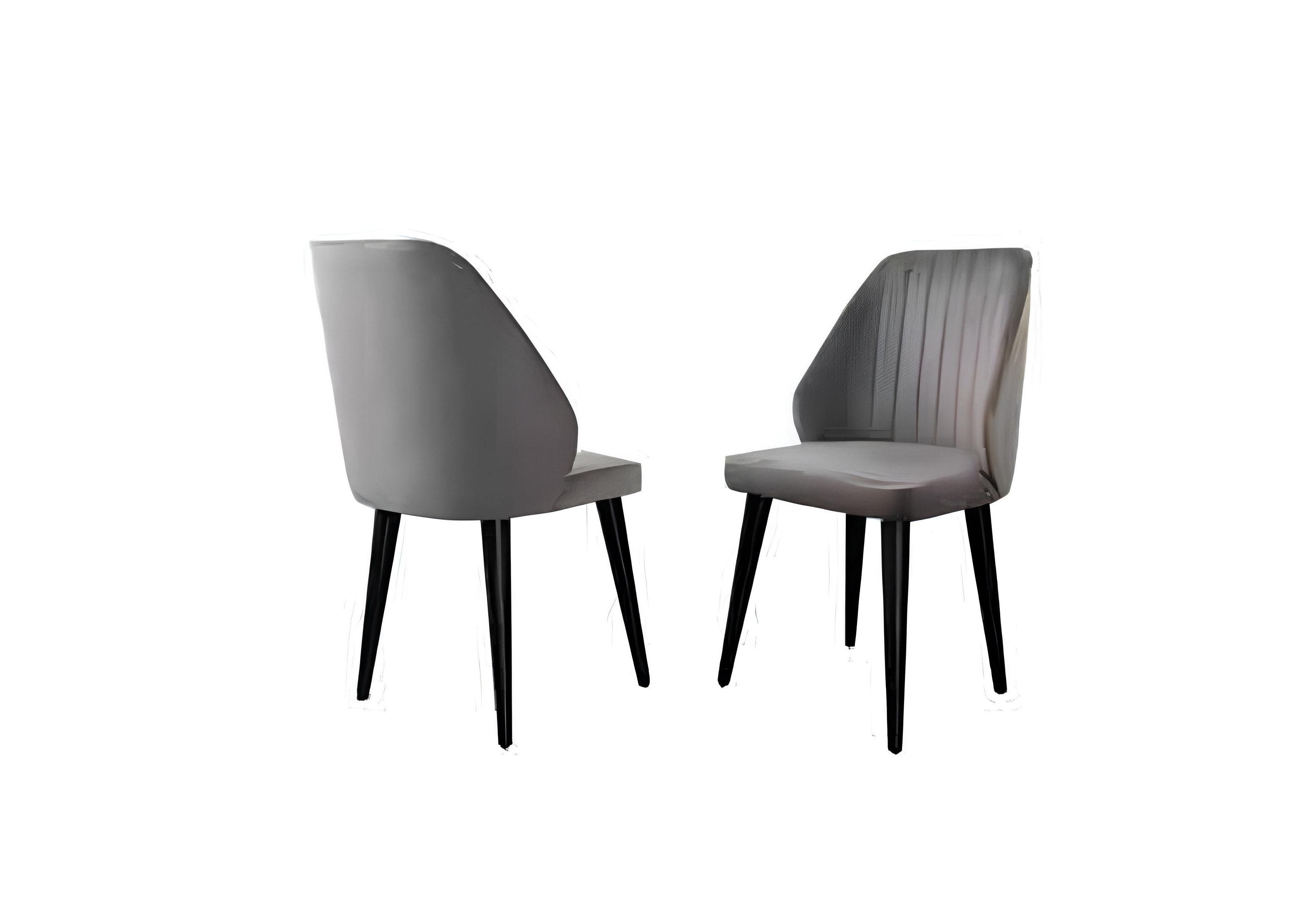 Xlmoebel Esszimmerstuhl Neuer Designer Einzelsitz-Luxusstuhl in Grau für das Esszimmer (1 St), Hergestellt in Europa