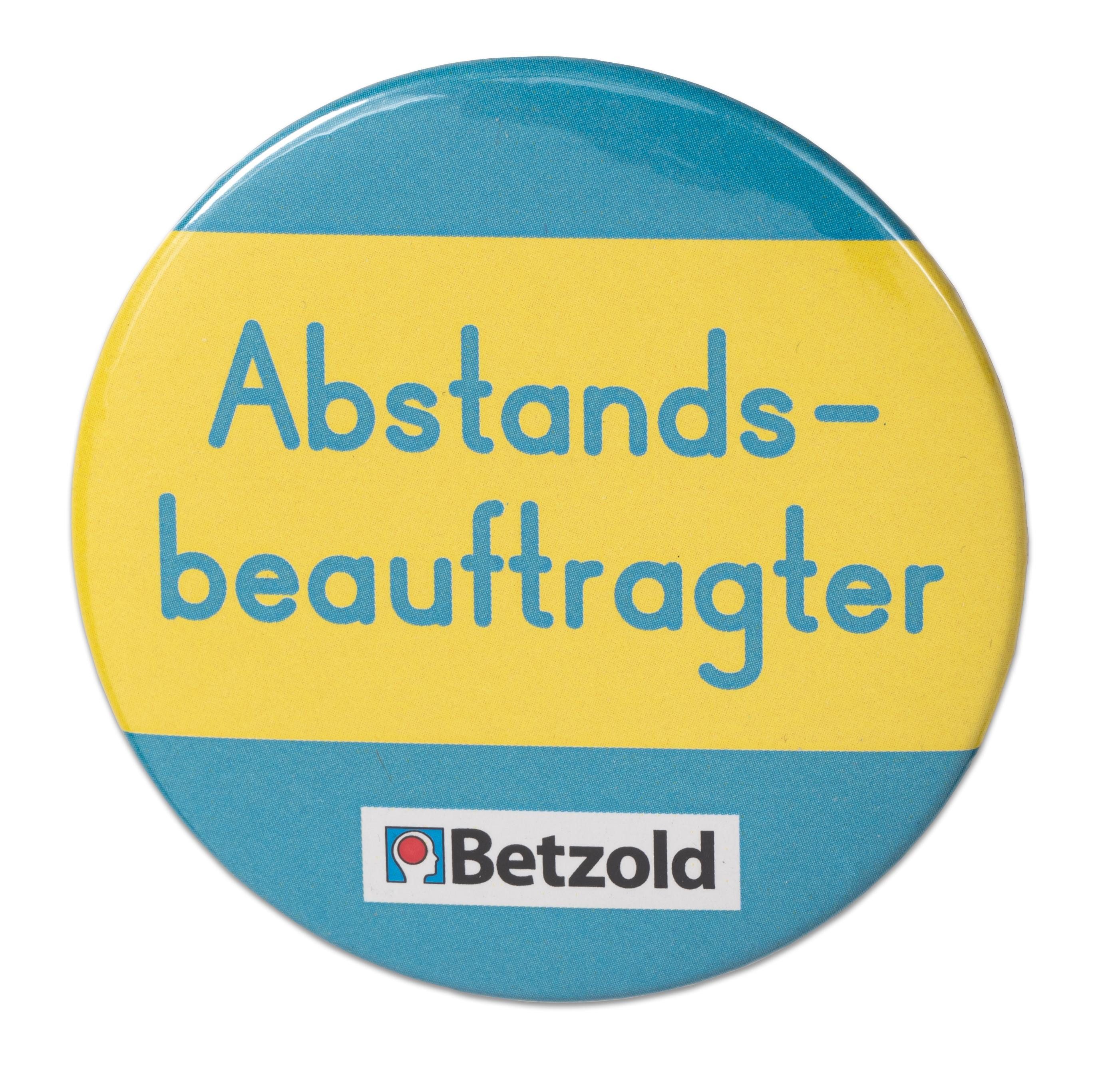Betzold Aufkleber Ansteck-Button, Abstandsbeauftragter, 10 Stück