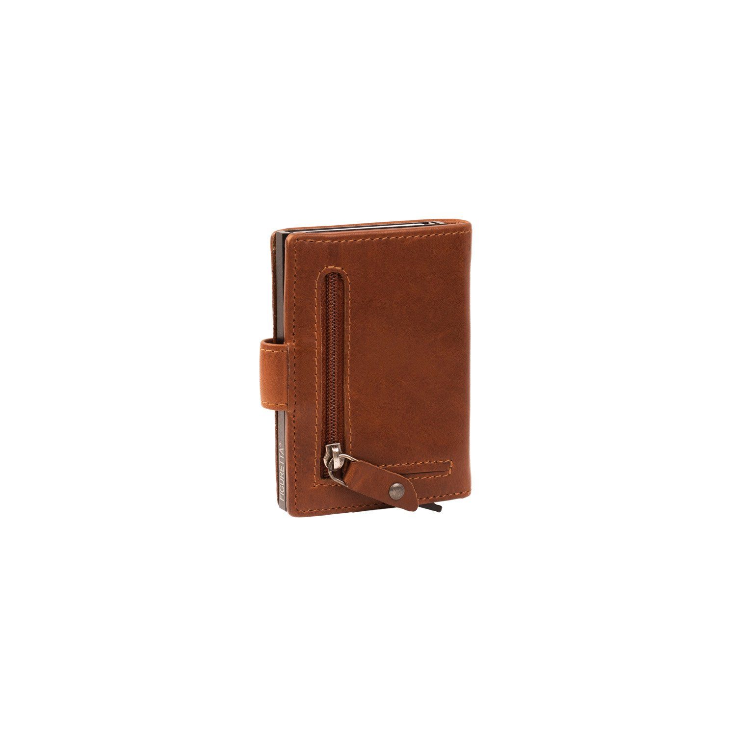 The Chesterfield Brand Geldbörse Loughton Wax Pull Up Leder (1-tlg), •Alu-Etui zum hochschieben von ca.5 Karten