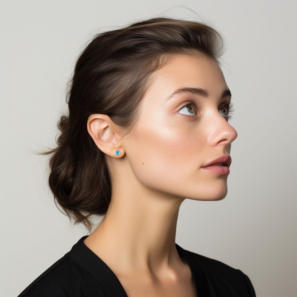 LÖB Paar Ohrstecker 925 Silber Ohrstecker Zirkonia Stein Rund Ohrringe Stec günstig online kaufen