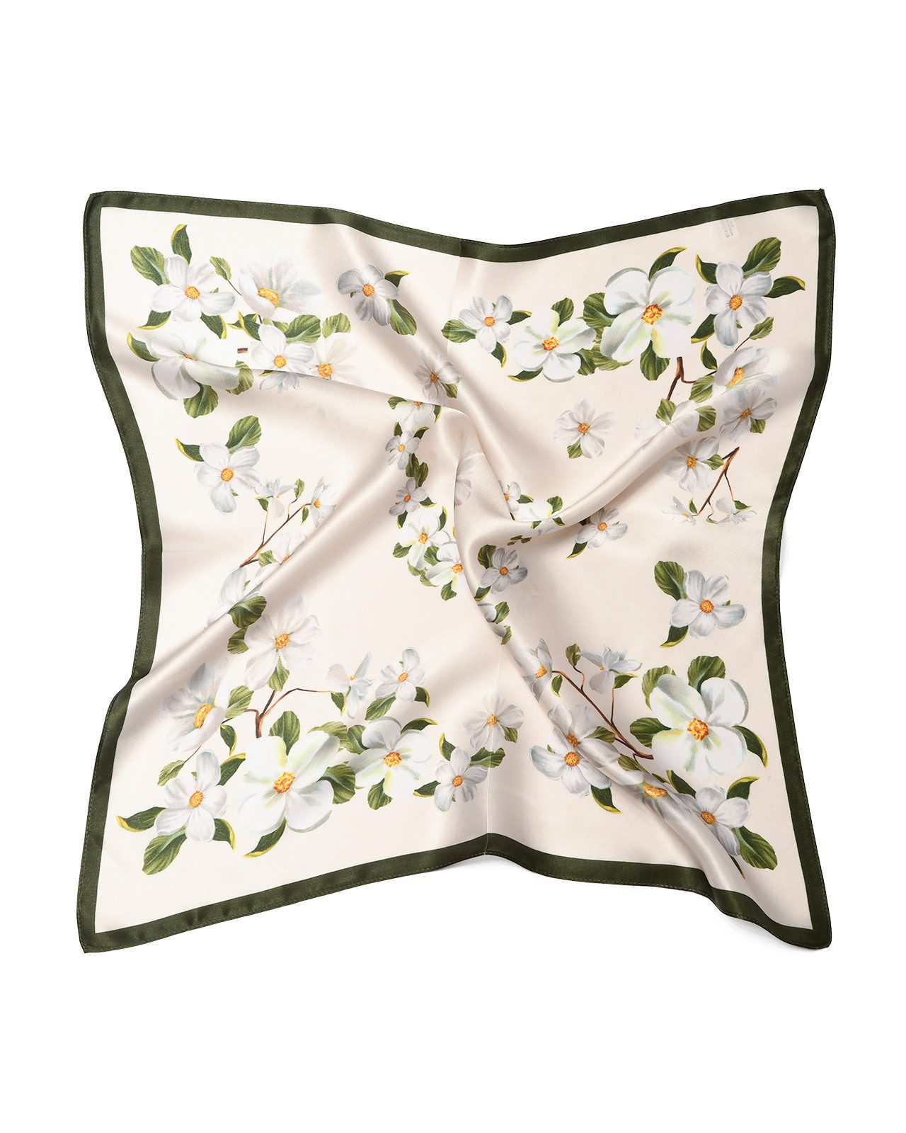 MayTree Seidentuch quadratisch,Jasminblüte 53x53 cm, Nickituch, Bandana-Sch günstig online kaufen