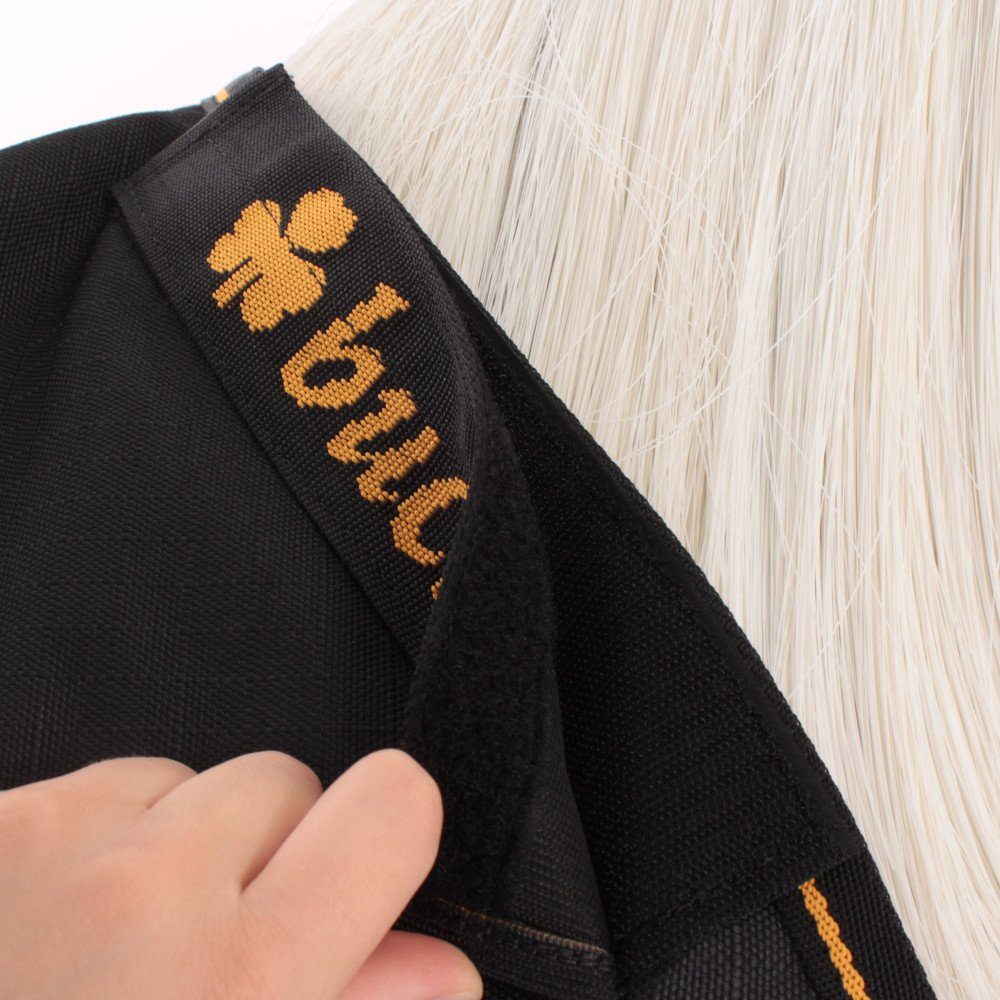 Bucas Pferde-Regendecke Bucas Irish Turnout Light 50g Classic 1200D - Pony - black/gold