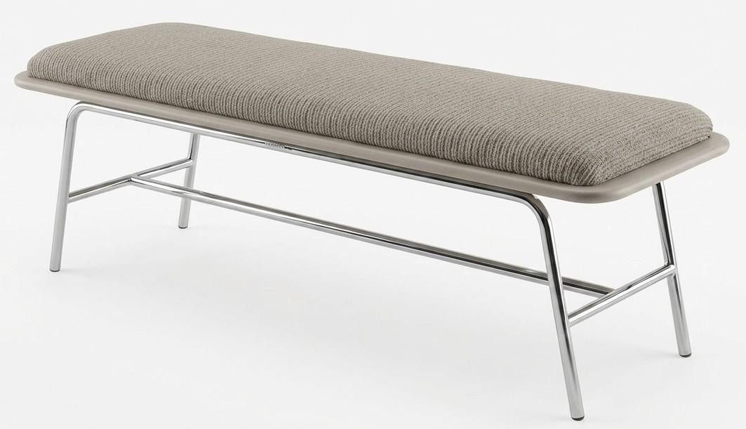 JVmoebel Polsterbank Bank grau praktisch bequem Schlafzimmer komfortabel weich (1-St., 1-tlg)