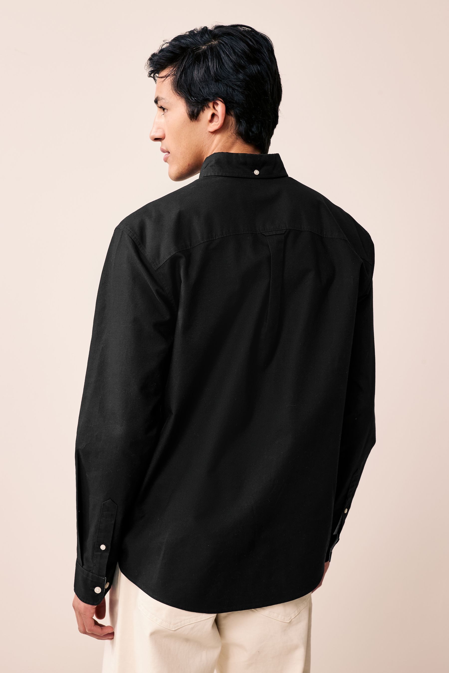 Next Langarmhemd Langärmeliges Oxfordhemd aus 100 % günstig online kaufen
