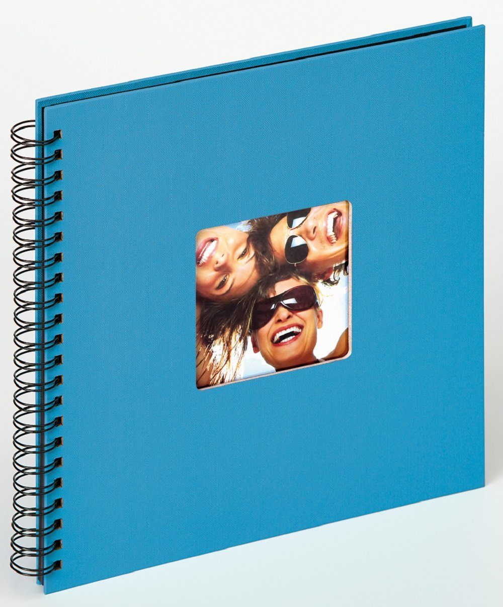 Walther Design Fotoalbum Fun Spiralalbum 30 x 30 cm, Spiralalbum, Papiereinband, quadratischer Bildausschnitt