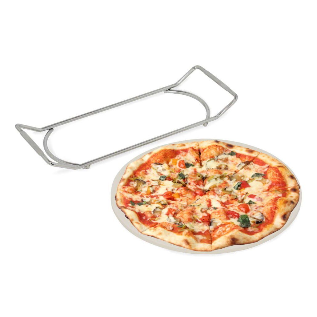 Boomex Pizzastein Boomex Pizzastein 30 cm und Halterung für Grill 57646
