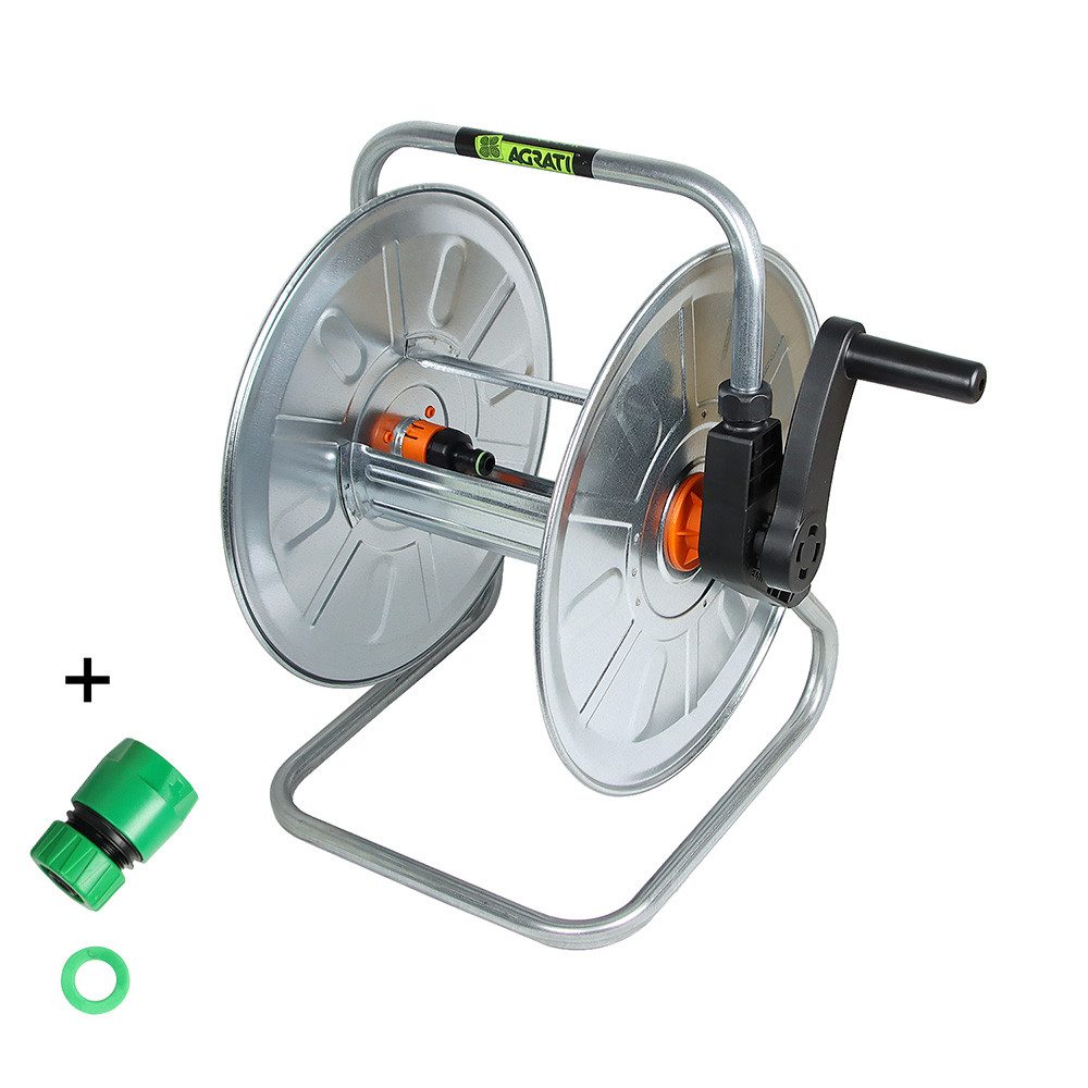 Bradas Wandschlauchhalter Schlauchträger 2in1 mit Wandbefestigung ZINCANTO