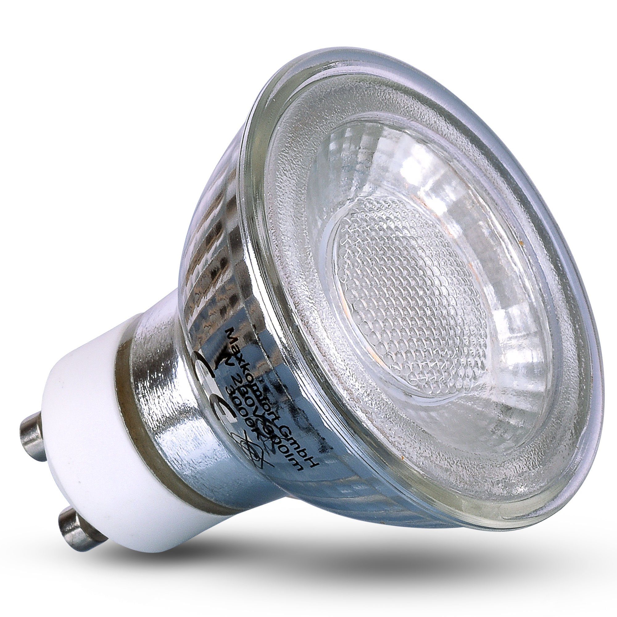 GU10-NY, Leuchtmittel warmweiß LED-Leuchtmittel LED-Strahler warmweiß, 10er 230V Pack Maxkomfort neutralweiß, neutralweiß LED GU10 GU10,