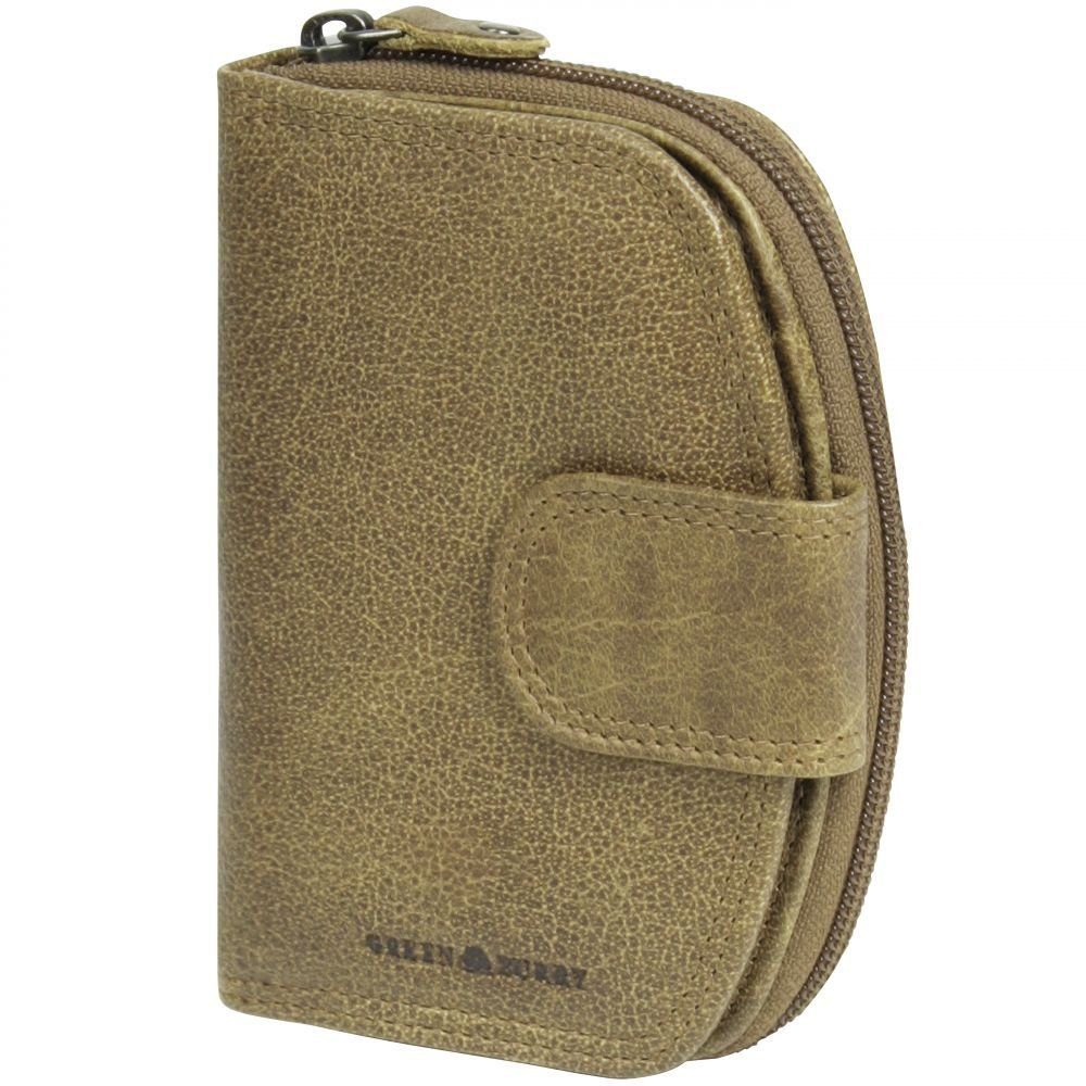 Greenburry Vintage Herren Geldbörse Aus Rindleder – Braun, 10,5x7x1 Cm, Mit Münzfach & Kartenfächern