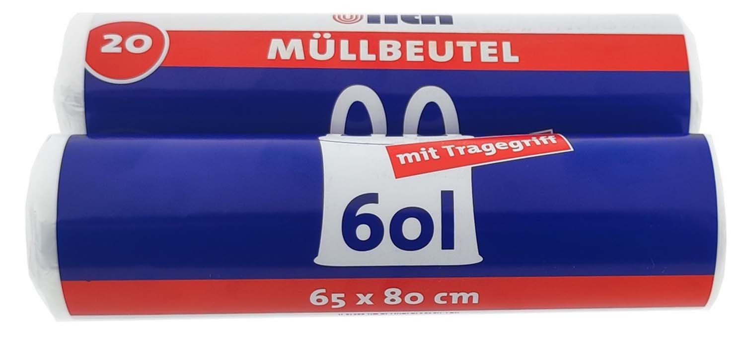 Gut & Günstig Müllbeutel 120 L Dunkelblau 20 Stück, Bei OTTO