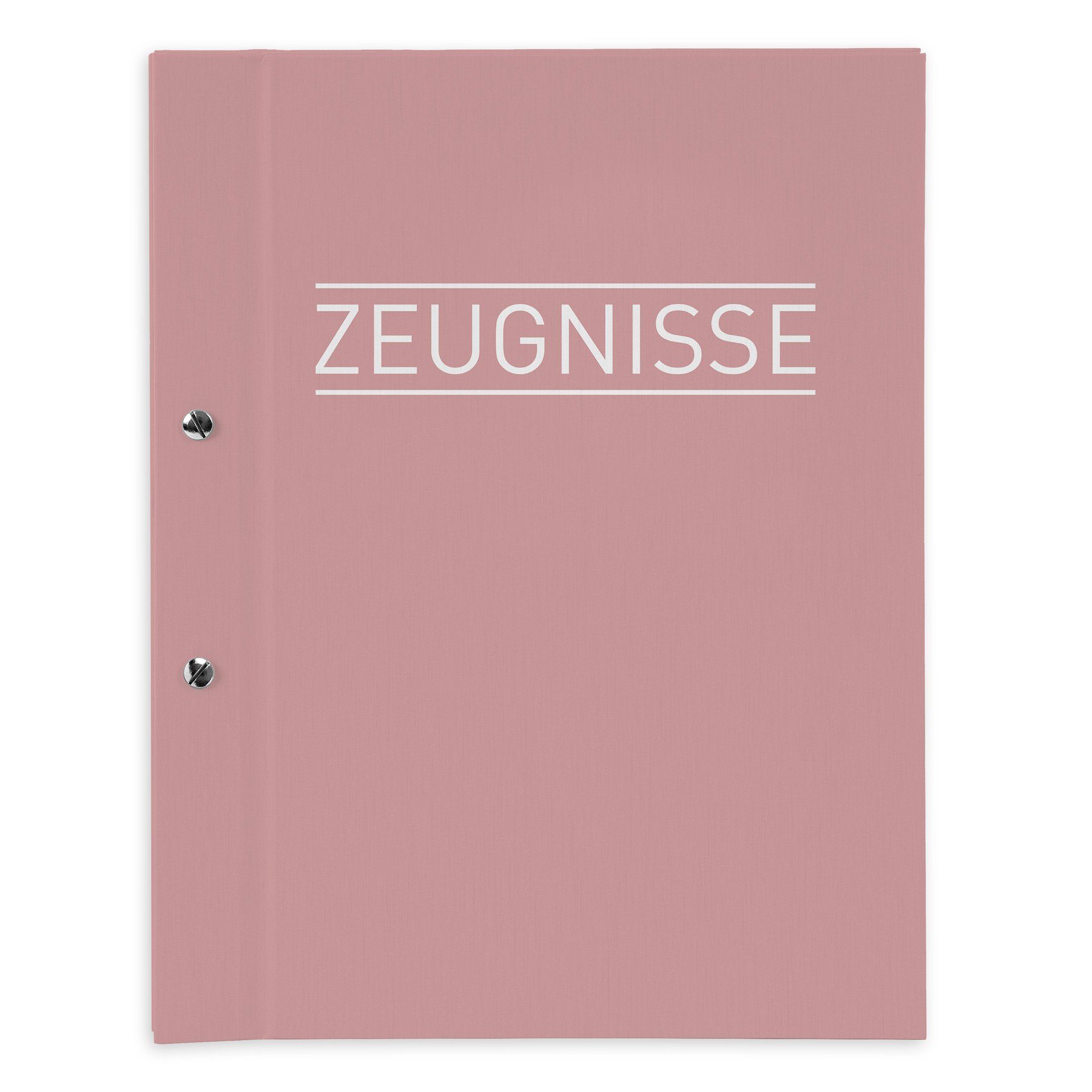 itenga Organisationsmappe itenga Zeugnismappe A4 mit Schraubverschluss pastell rosa