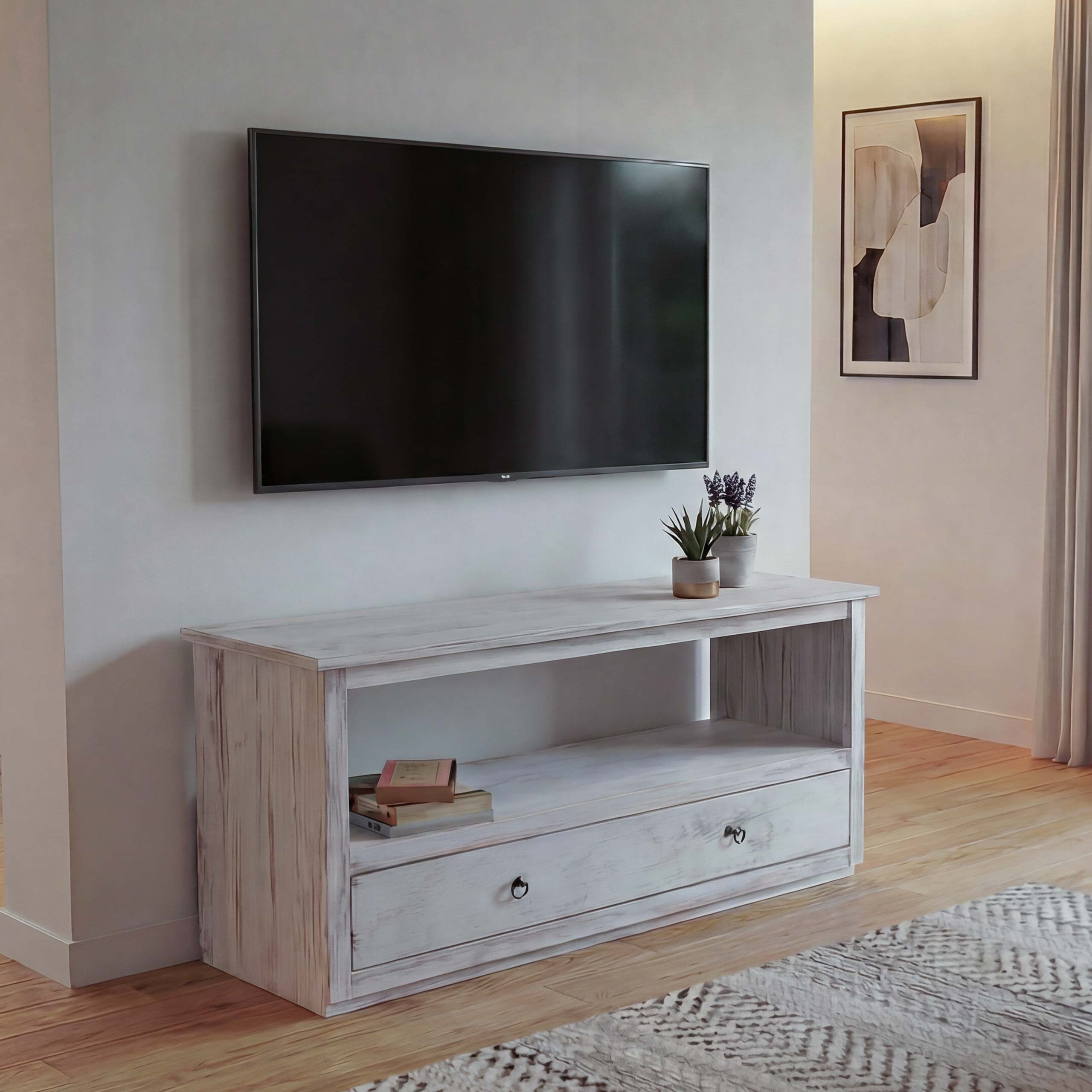 MCW TV-Rack T94, 1 geräumige Schublade, 1 großes Ablagefach