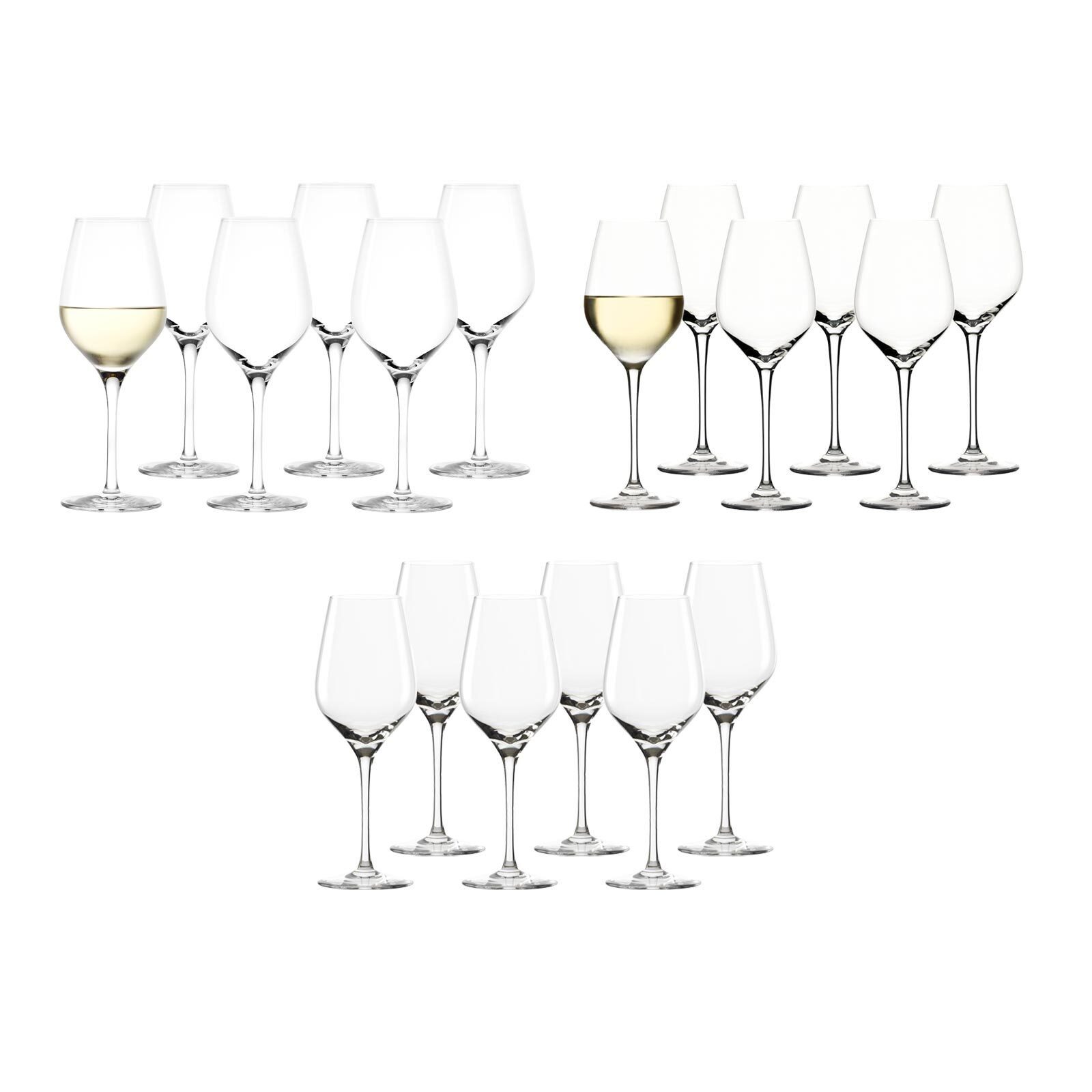 Gläser-Set Exquisit Wein- und Sektgläser 18er Set