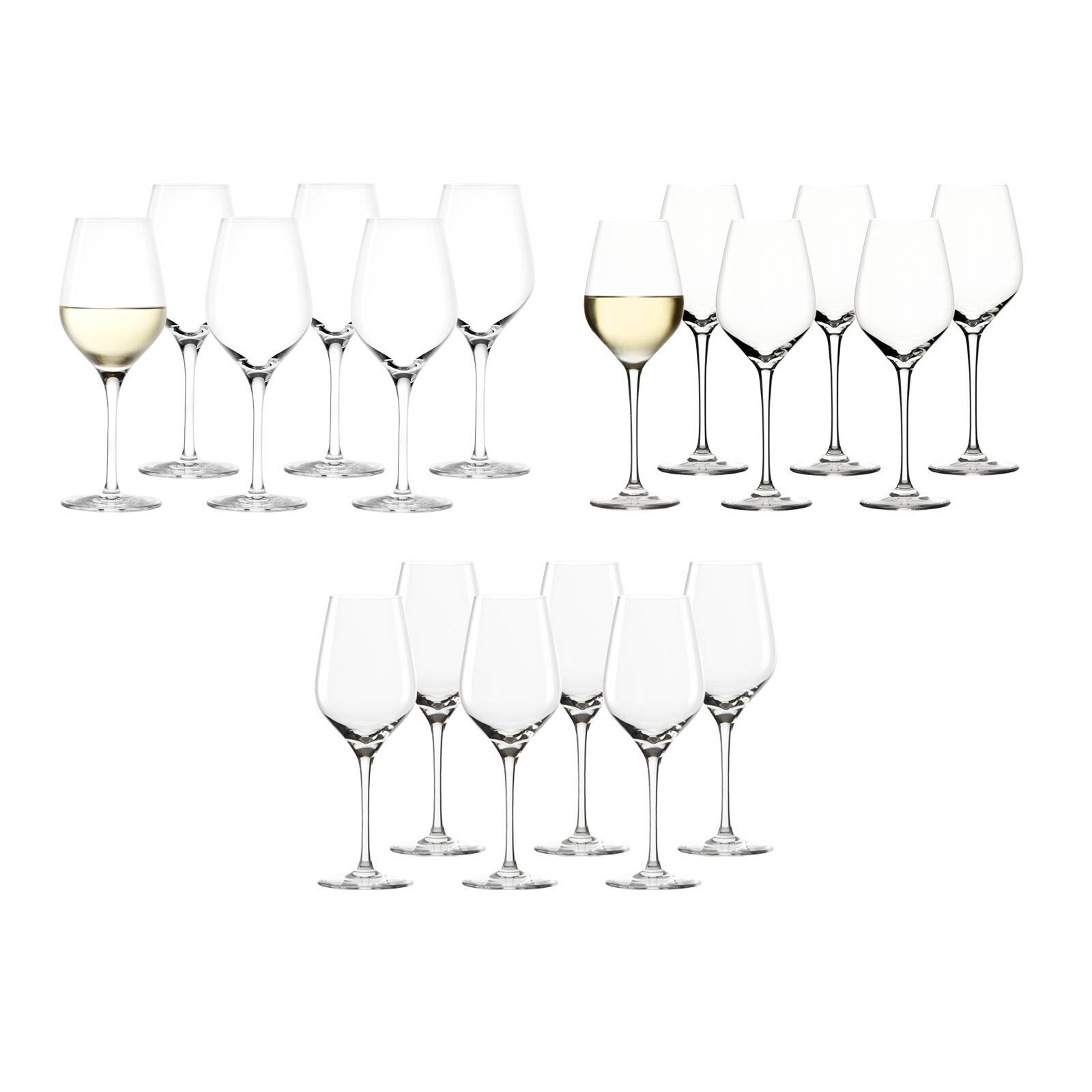 Stölzle Glas Exquisit Wein- und Sektgläser 18er Set, Glas