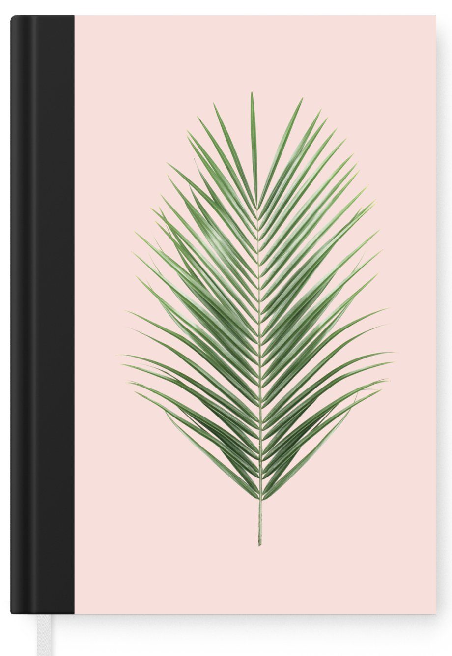 MuchoWow Notizbuch Pflanze Haushaltsbuch A5, Merkzettel, Grün - Rosa Tagebuch, Seiten, 98 Notizheft, - Natur, - Journal