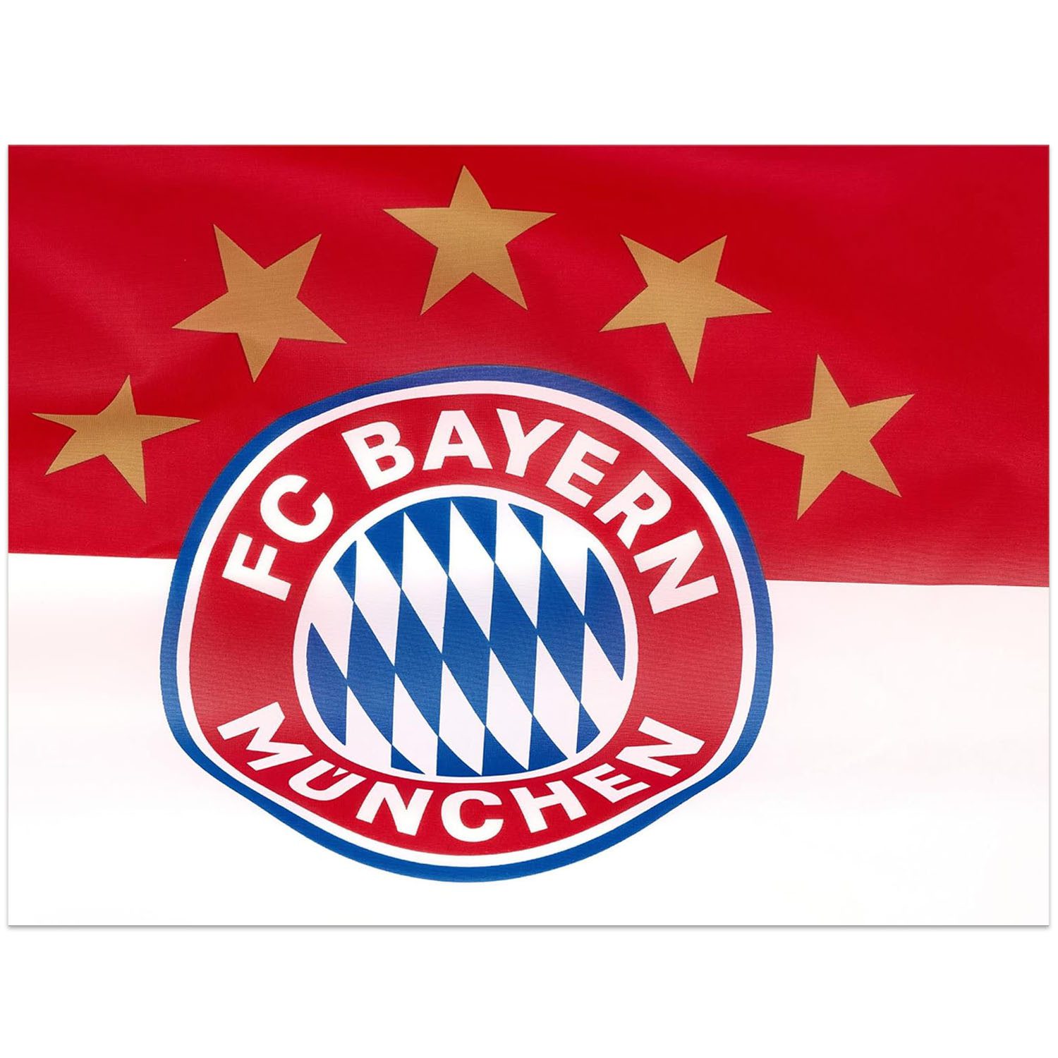 Fahne FC BAYERN MÜNCHEN Fahne Logo 90x60cm rot/weiss