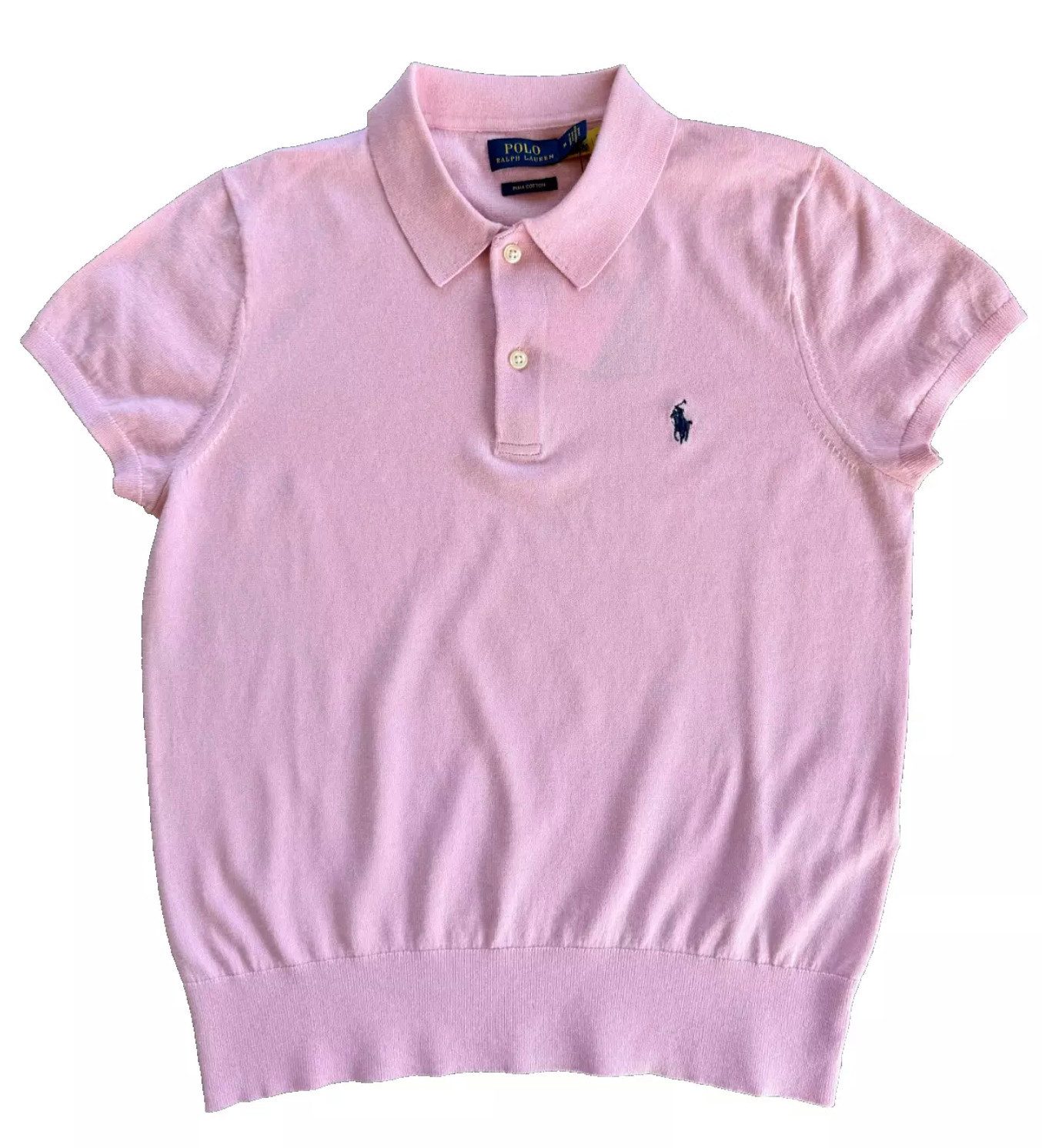 Polo Ralph Lauren Poloshirt Damen Strick Polohemd Luxuriöse Pima-Baumwolle günstig online kaufen