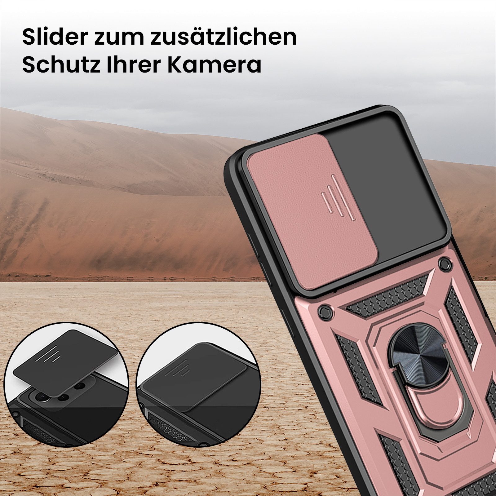 Tec-Expert Handyhülle Outdoor Cover Hülle für Samsung Galaxy S20 FE 6.5 Zoll, 6.5", Premium Hülle mit Kameraschutz aus verstärktem Polycarbonat