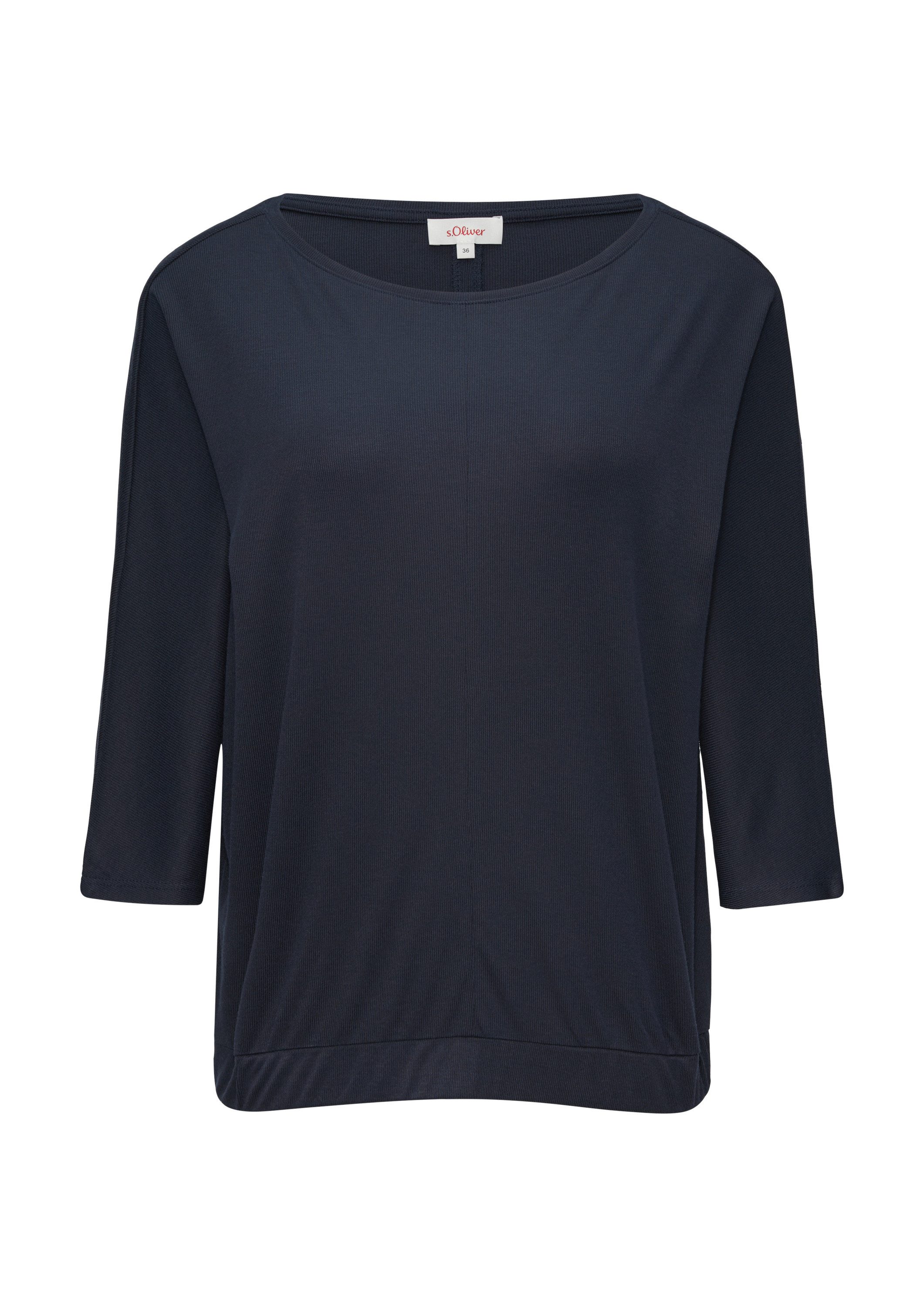 s.Oliver 3/4-Arm-Shirt T-Shirt O-Shape-Shirt mit Fledermausarm günstig online kaufen