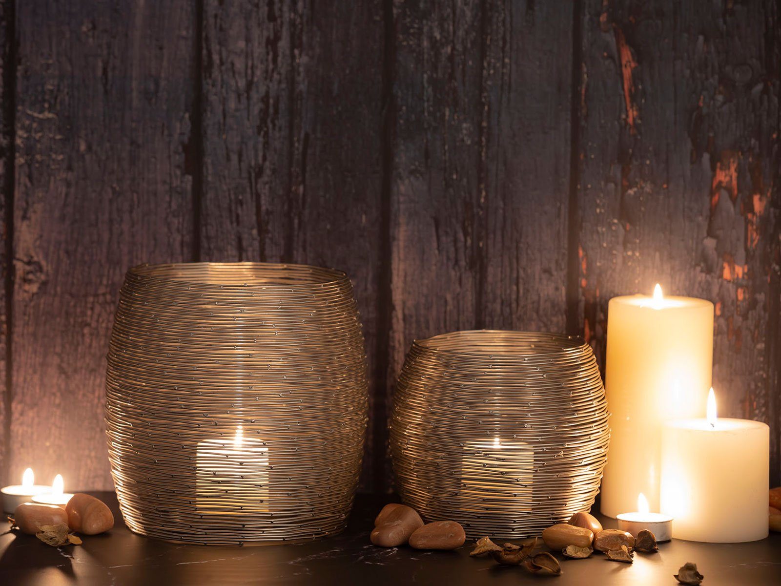 Casamia Windlicht Kerzenständer Kerzenhalter Teelichthalter Kerzenständer günstig online kaufen