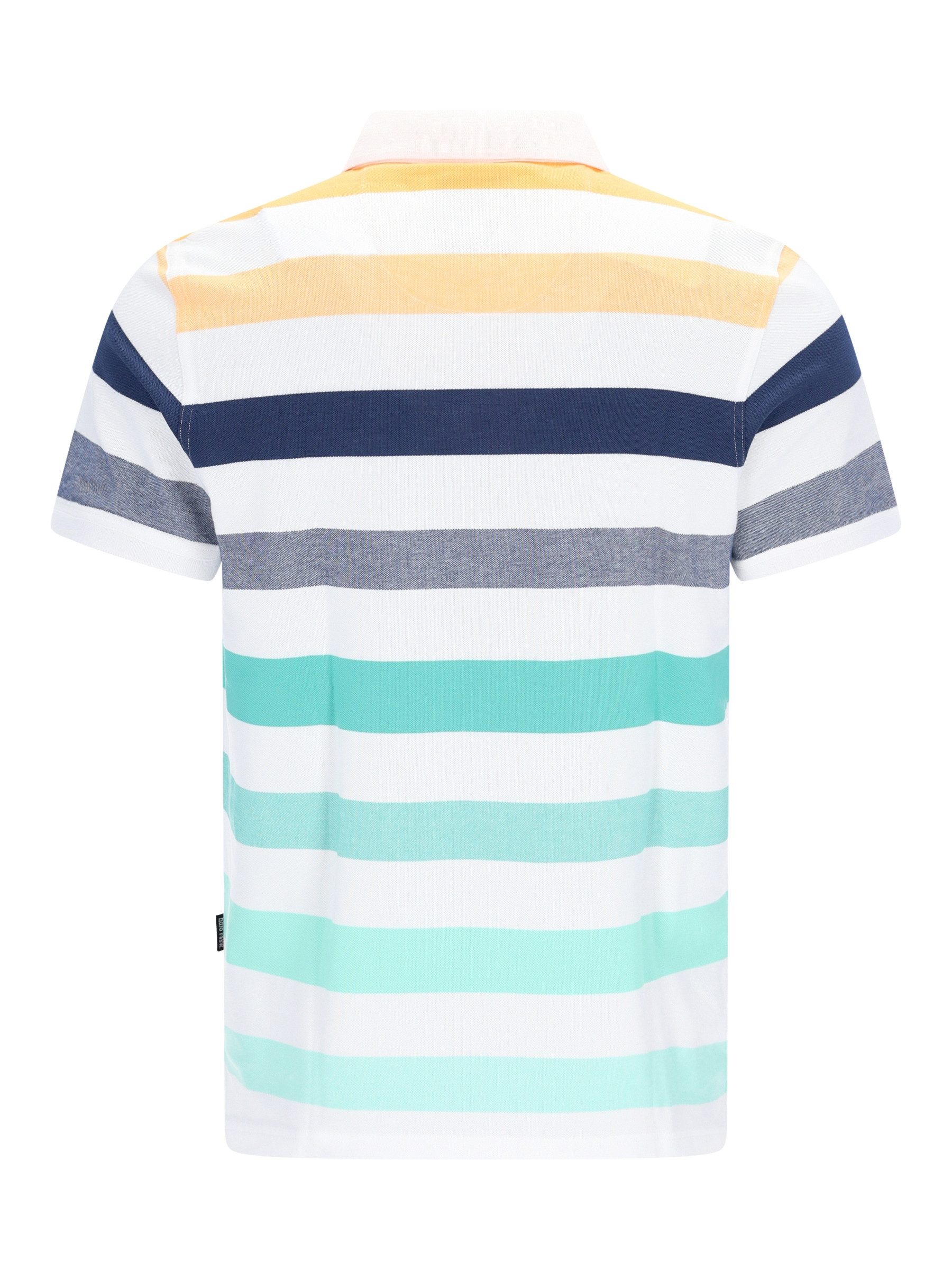 Hajo Poloshirt Pikee-Polo in garngefärbtem Blockringel allover - stay fresh-Qualität