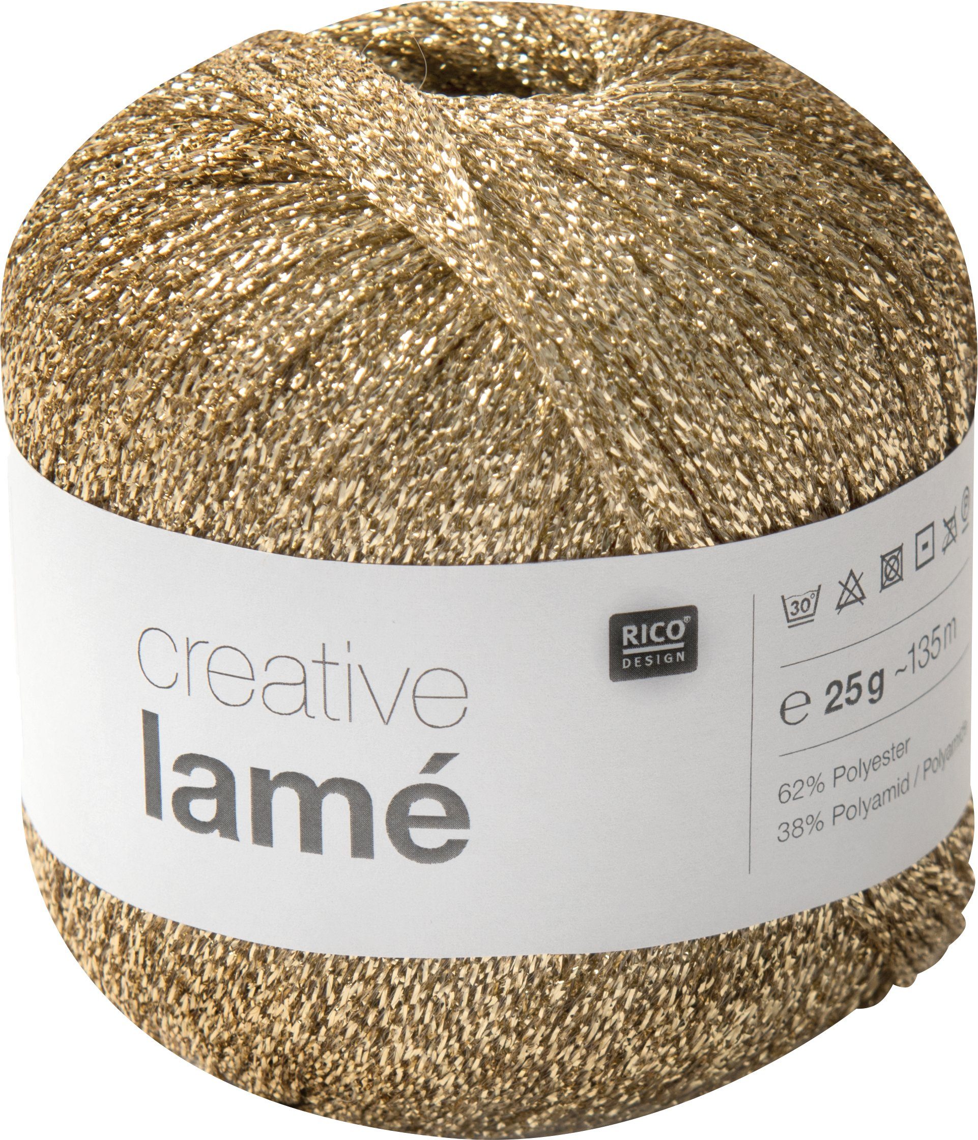 Rico Design Creative Lamé Häkelwolle, 135 m