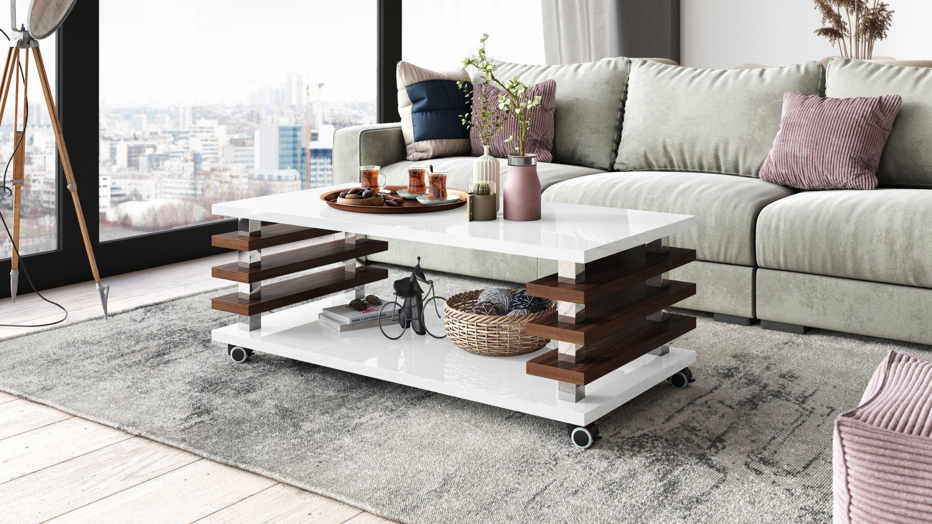 designimpex Couchtisch DC-3 Design Wohnzimmertisch Tisch günstig online kaufen