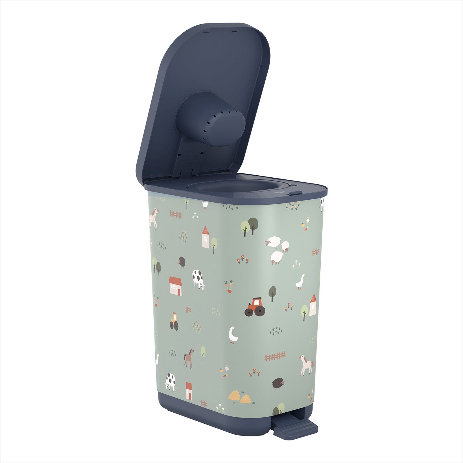 Rotho Babydesign Windeleimer, geruchsdicht, wandelbar zum klassischen Mülleimer