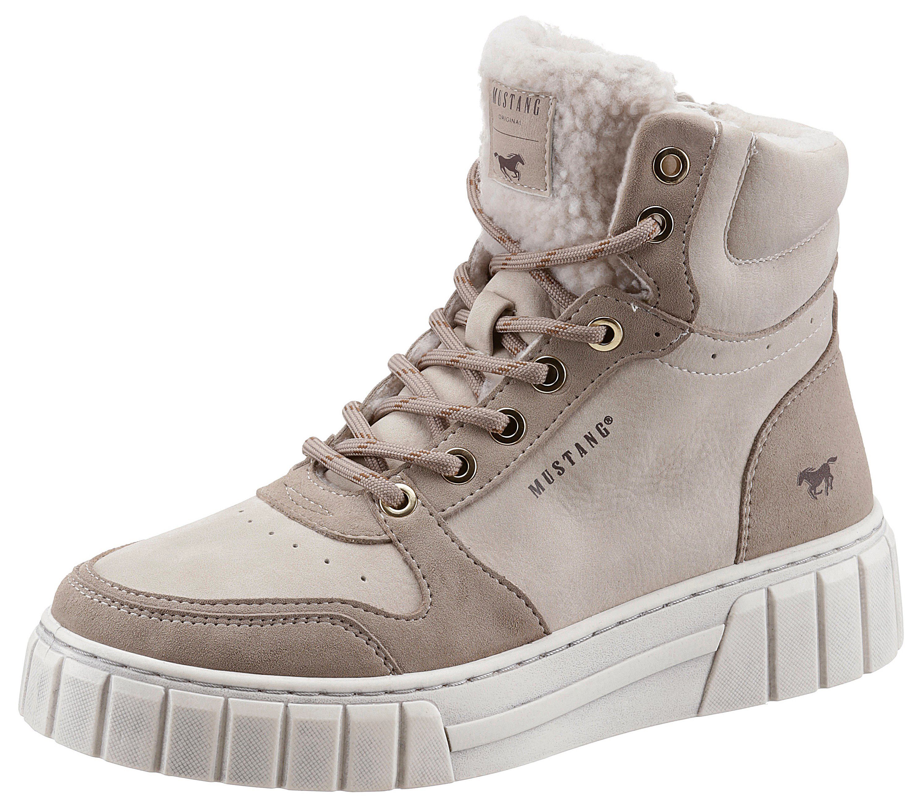 Mustang Shoes Winterboots in sportiver Optik ecru