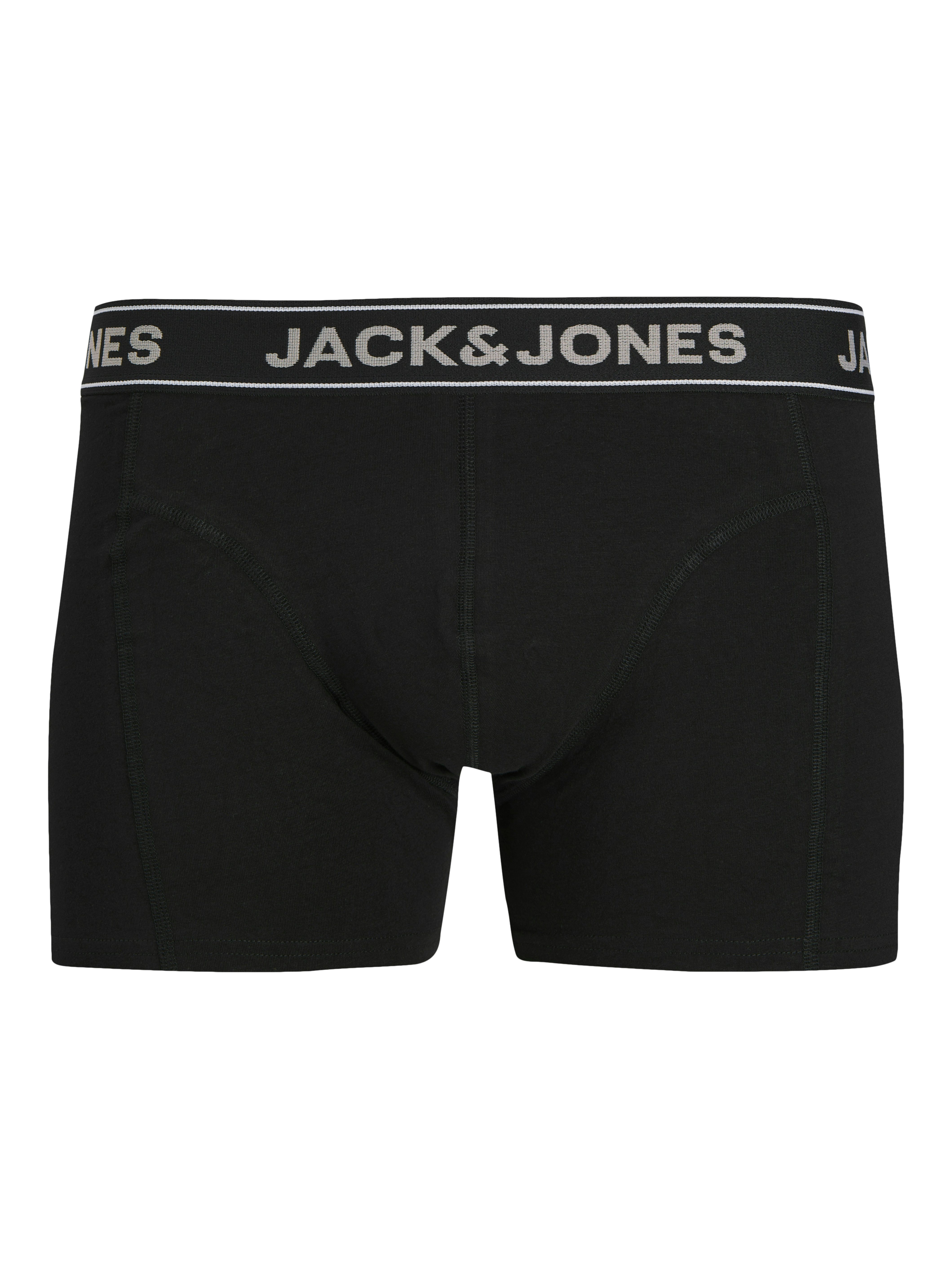 Jack & Jones Trunk JACBLACK – Boxershorts mit Stretch, Jersey und mittlerer Taille (Packung, 3-St) unifarben, modisch, regular fit, Jersey