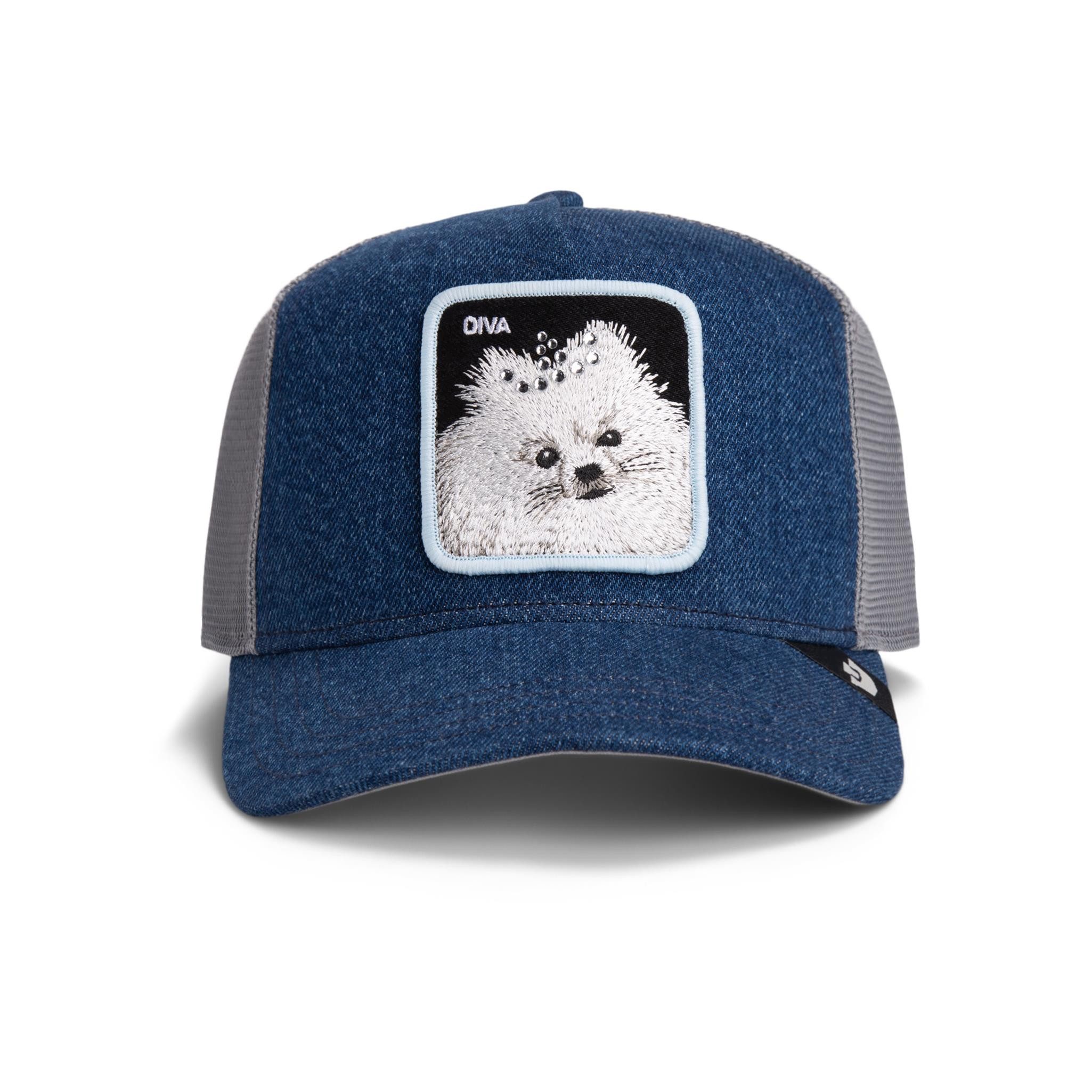 GOORIN Bros. Trucker Cap Goorin Bros. Diva Dawg Trucker Cap Light Denim (Basecap, Basecap, Trucker Kappe, Meshcap)