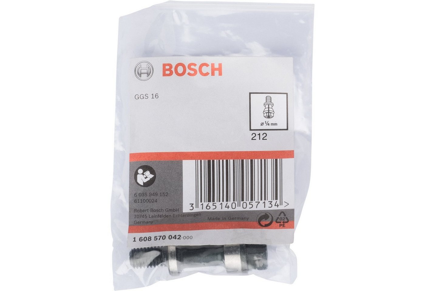 Thumbnail - Bosch Professional Schleifscheibe Bosch Professional Spannzange 1/4", (mit