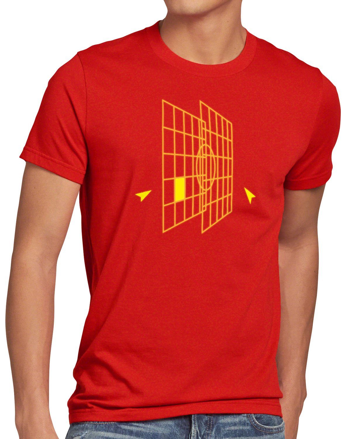 style3 Print-Shirt Herren T-Shirt Millennium Falcon Interface chewie falkon