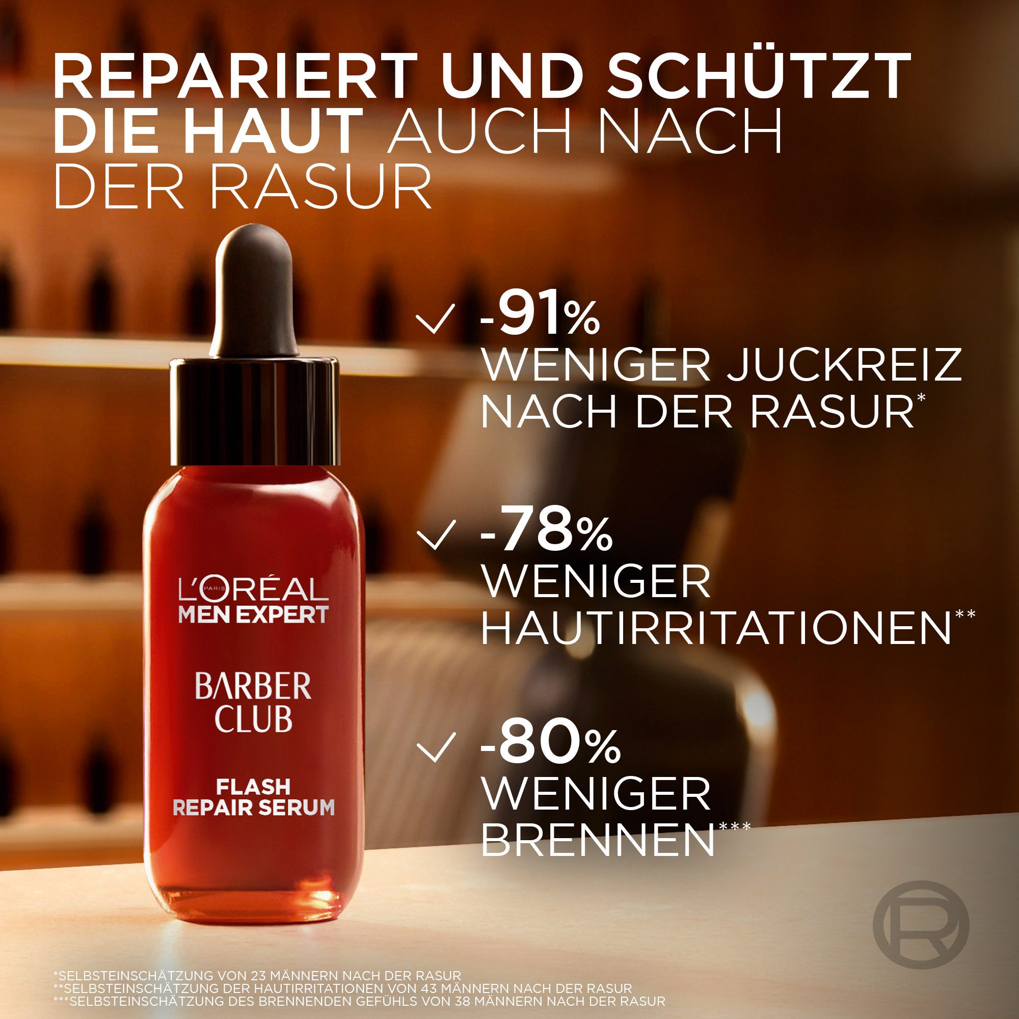 L'ORÉAL PARIS MEN EXPERT Bartserum BARBER CLUB FLASH REPAIR SERUM, bei trockener und irritierter Männerhaut – Bild 4 von 5