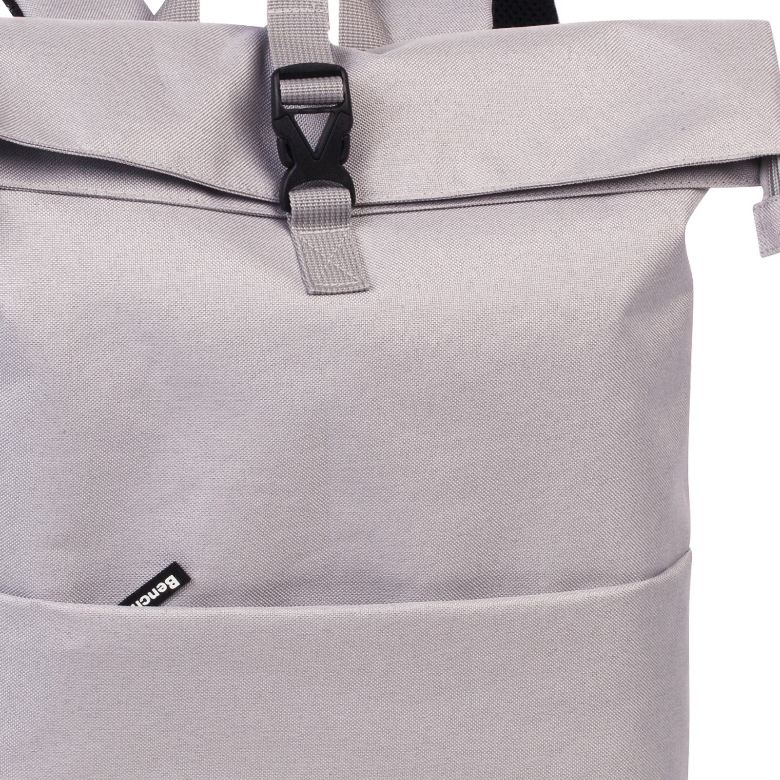 Bench. Rucksack Bench Rucksack hellgrau Rucksack groß, Damen, Jugend Freizeitrucksack Polyester, hellgrau ca. 47cm hoch