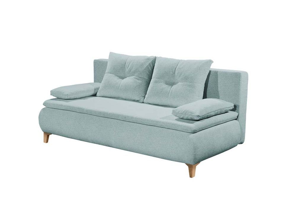 Magnus Schlafsofa, Schlafsofa Polstergarnitur Türkis cm 200x158 Schlafcouch DESIGN EXCITING ED