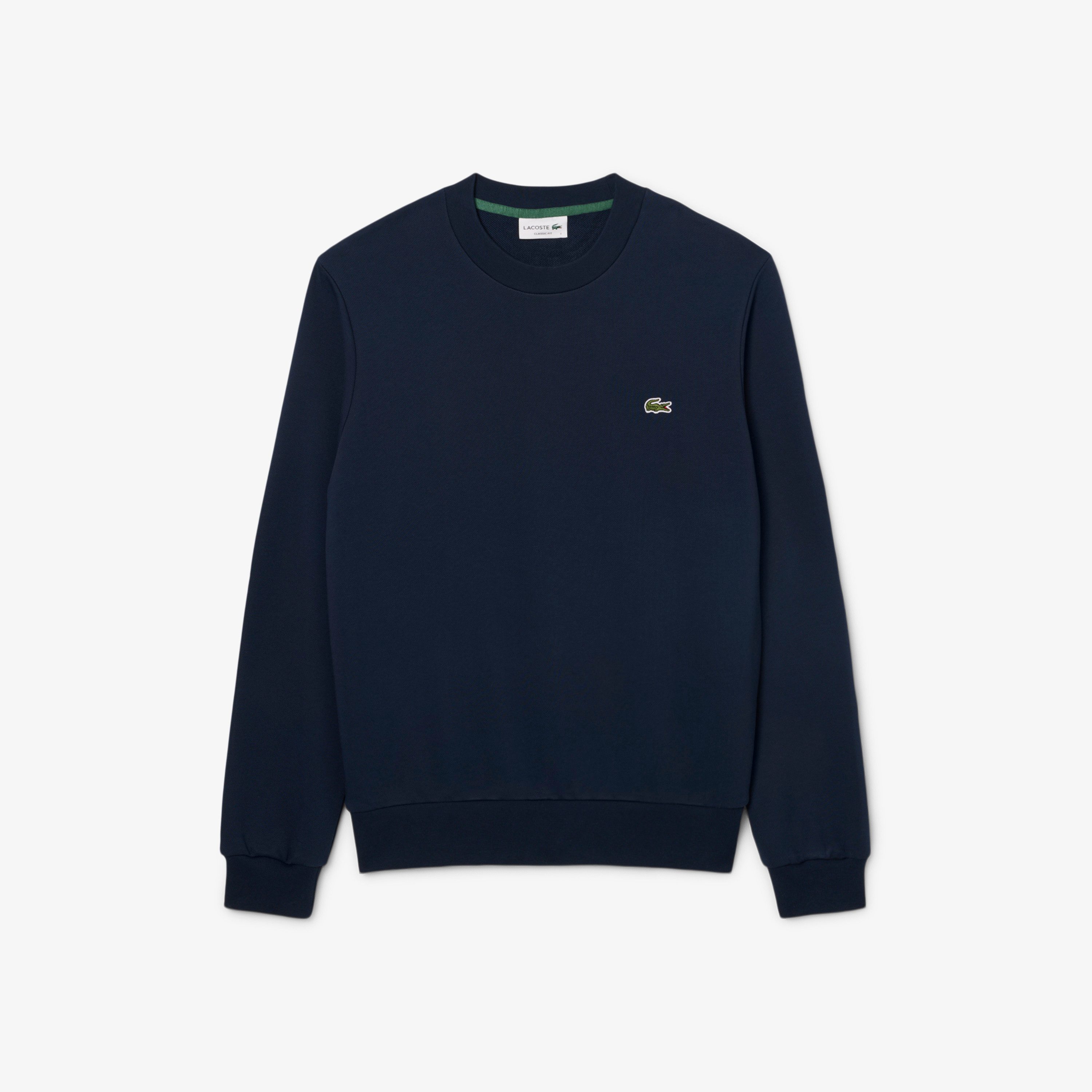 Lacoste Sweatshirt Classic Fit, reine Baumwolle, gesticktes Krokodil auf der Brust