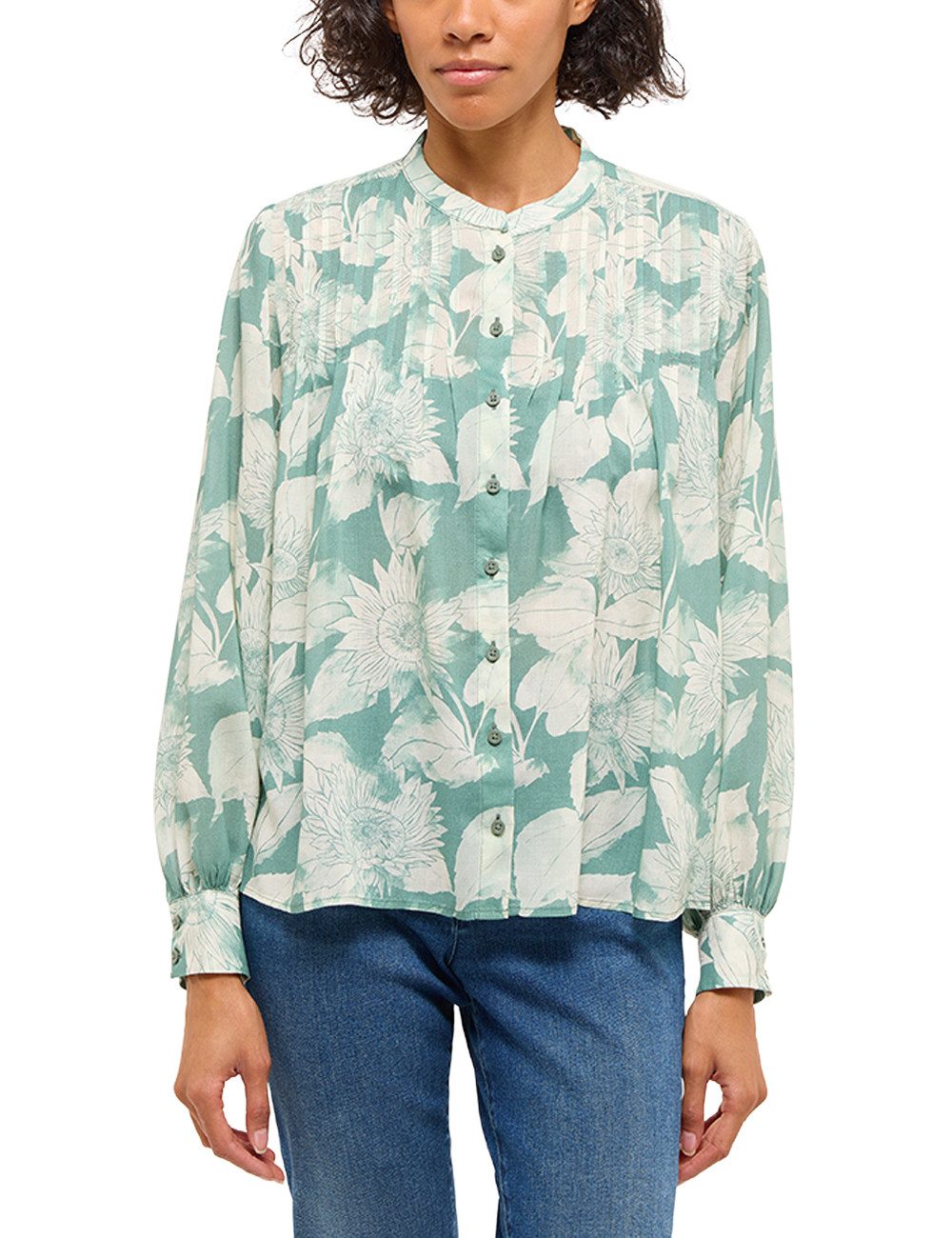 MUSTANG Langarmbluse Damen Style Feminine blouse