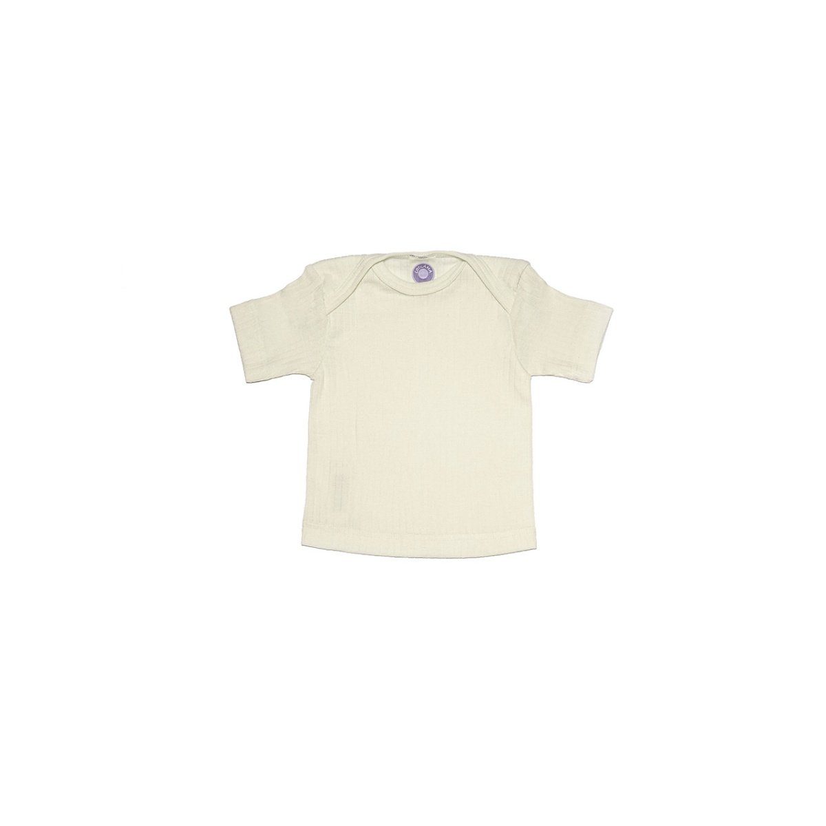 Cosilana Kurzarmshirt (1-tlg) Baby Kurzarm-Shirt aus Bio Baumwolle / Bio Schurwolle / Seide