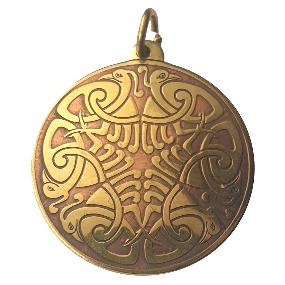 Kettenanhänger Der Seeadler Amulett Messing Kupfer Talisman 25mm