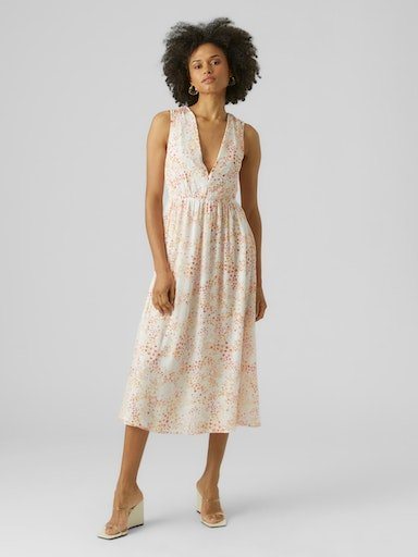 Vero Moda Sommerkleid VMDORA KAYA SL 7/8 DRESS WVN GA