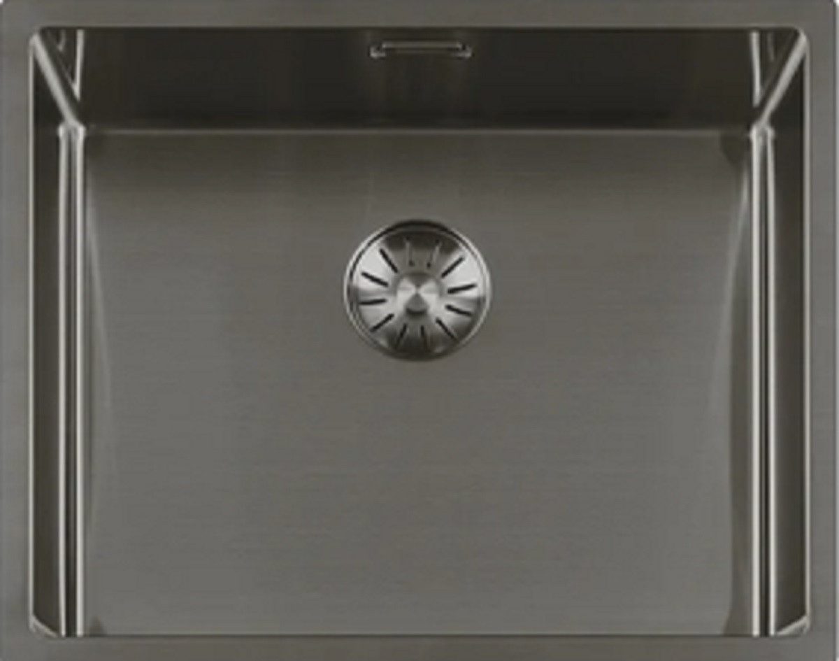 togo Küchenspüle 50SP-GunMetal, rechteckig, 54/44 cm, GunMetal Edelstahl Spüle