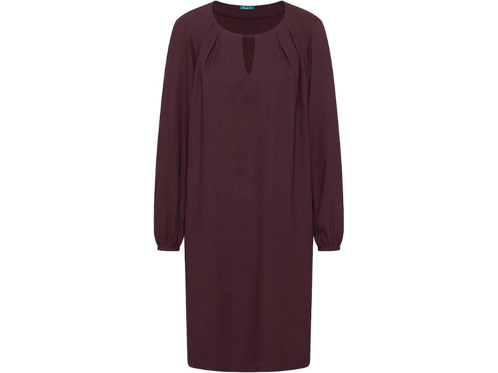 Tranquillo Jerseykleid tranquillo Damen-Midi-Kleid mit Cut-Out-Ausschnitt