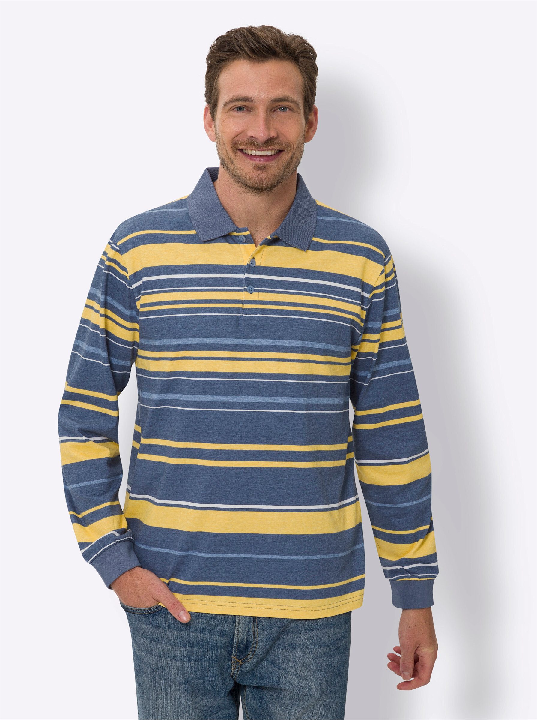 Classic Poloshirt "Langarm-Poloshirt", (1 tlg.) günstig online kaufen