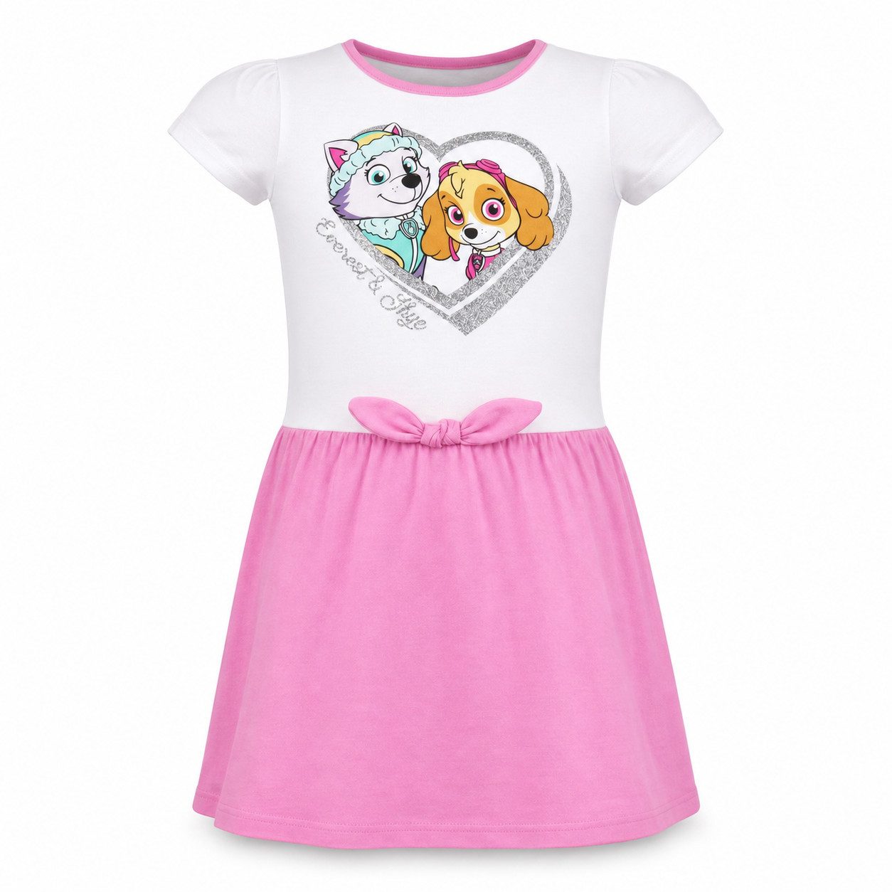 PAW PATROL Sommerkleid Paw Patrol Skye der Flughund Kinder kurzarm Kleid Sommerkleid 100% Baumwolle