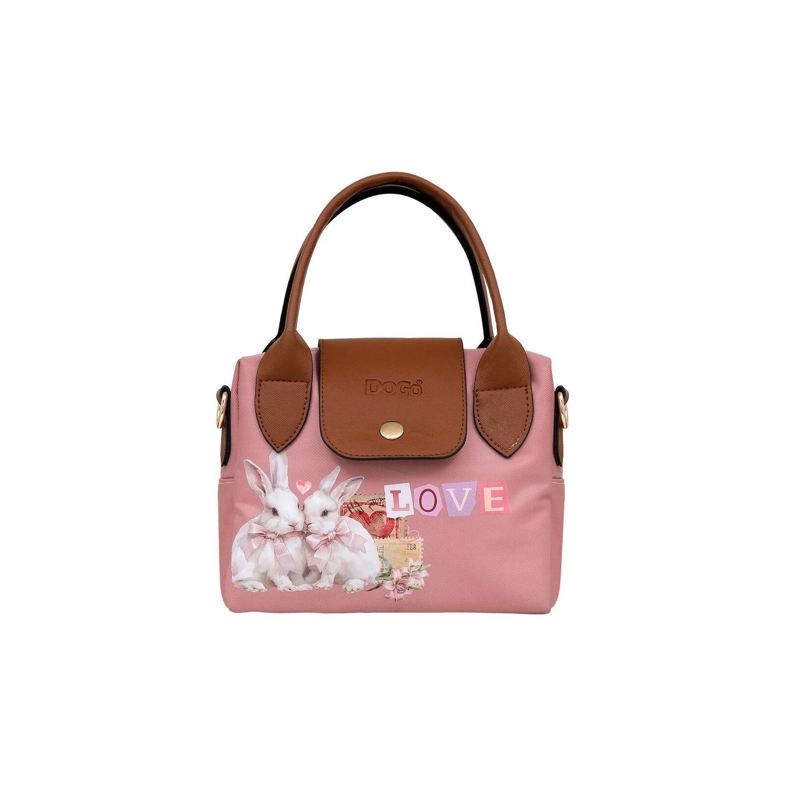 DOGO Handtasche Fontana Shopper-Tasche Bunny Love Damen Schultertasche, Handgefertigt